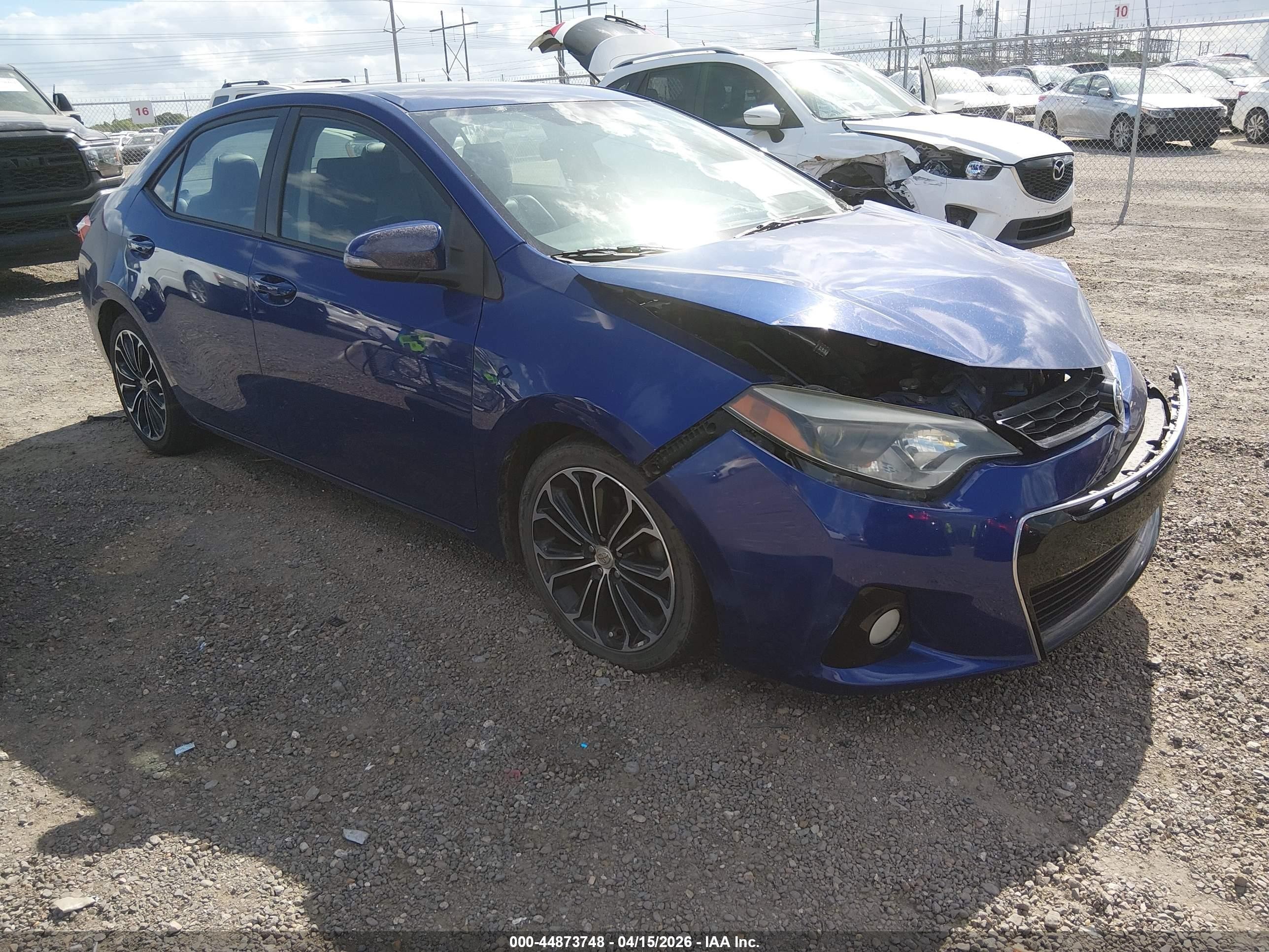 2014 Toyota Corolla L, VIN 5YFBURHEXEP049527 — Front end