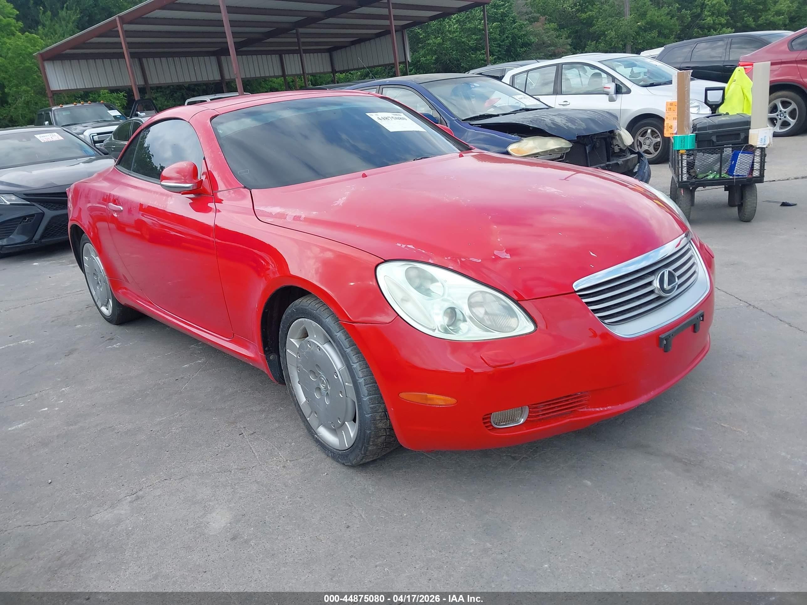 2004 Lexus SC 430, VIN JTHFN48Y740051349 — Hail