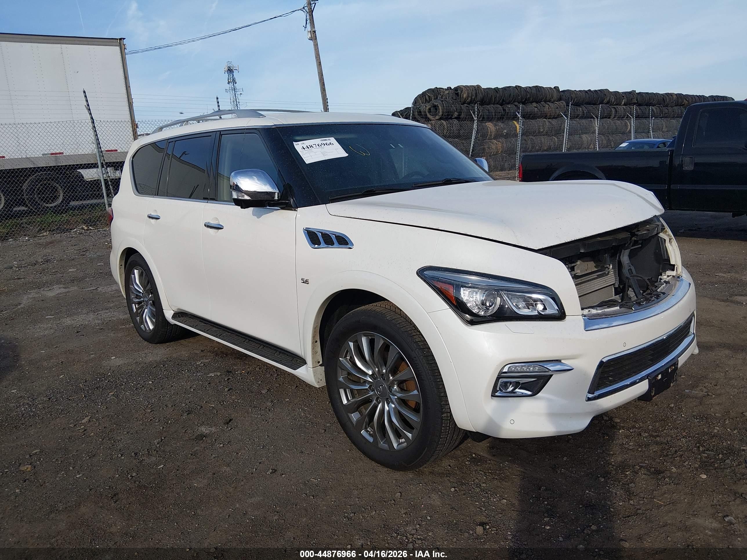 2016 Infiniti QX80, VIN JN8AZ2NC3G9400976 — Interior fire