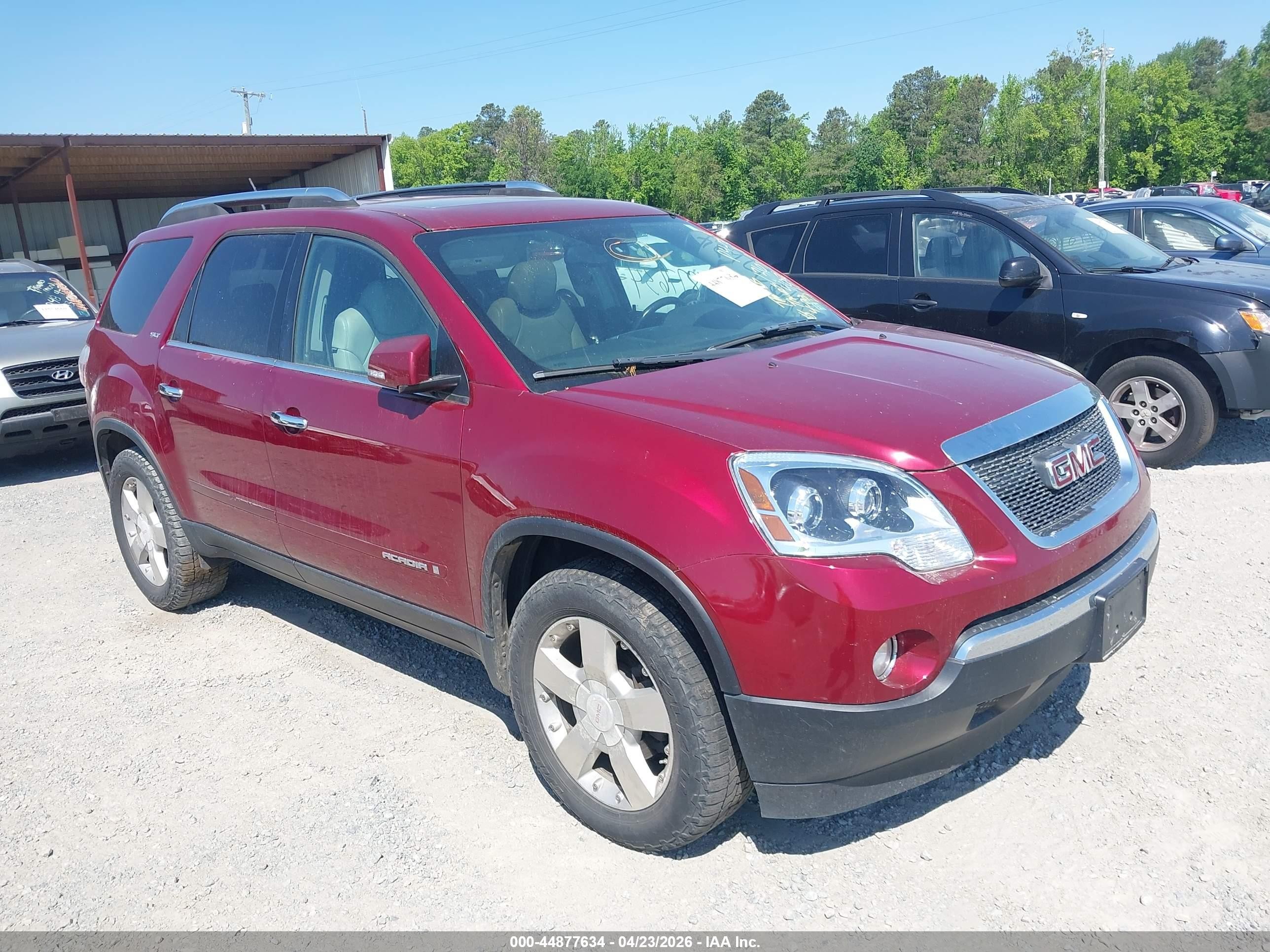 2008 GMC Acadia SLT2, VIN 1GKEV33728J136402 — Repossession
