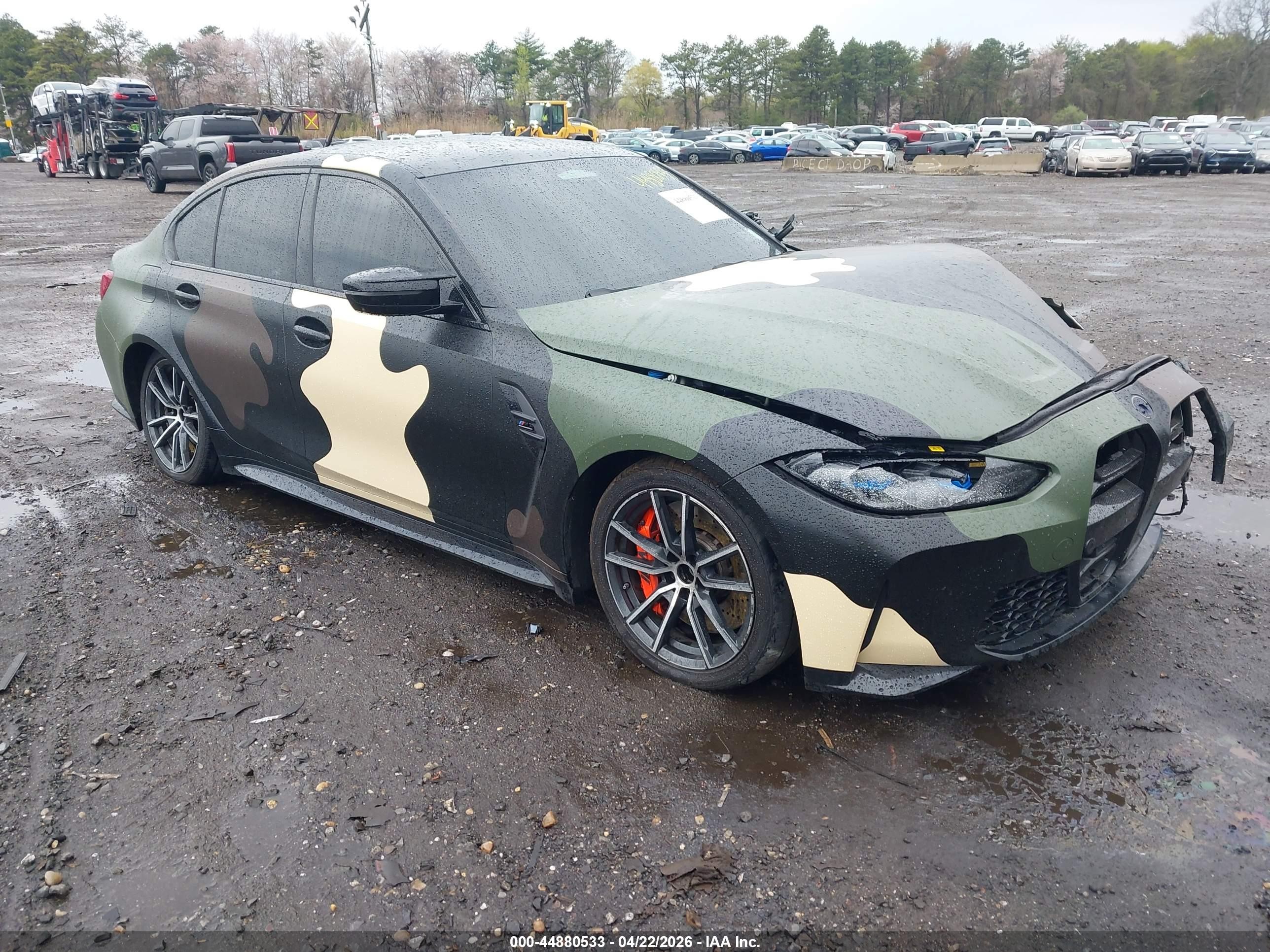 2022 BMW M3 Competition xDrive, VIN WBS43AY08NFM03885 — Front end