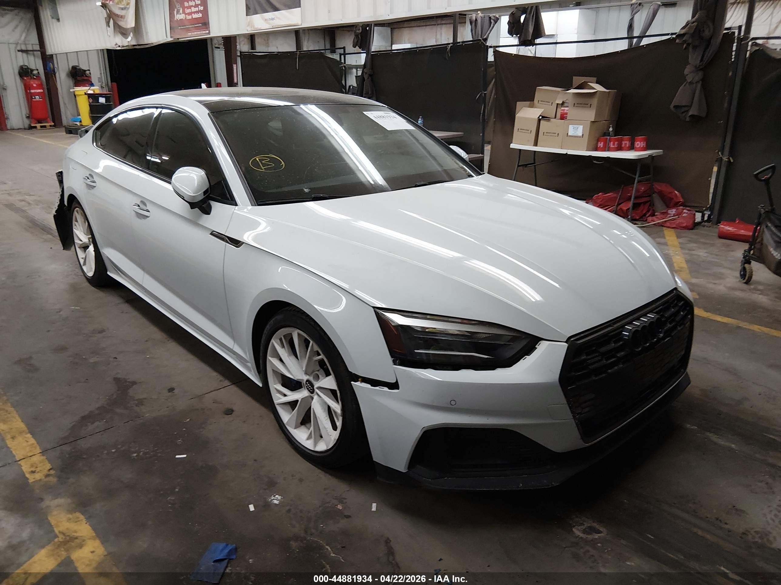 2020 Audi A5 Sportback Premium, VIN WAUANCF56LA004091 — Rear end