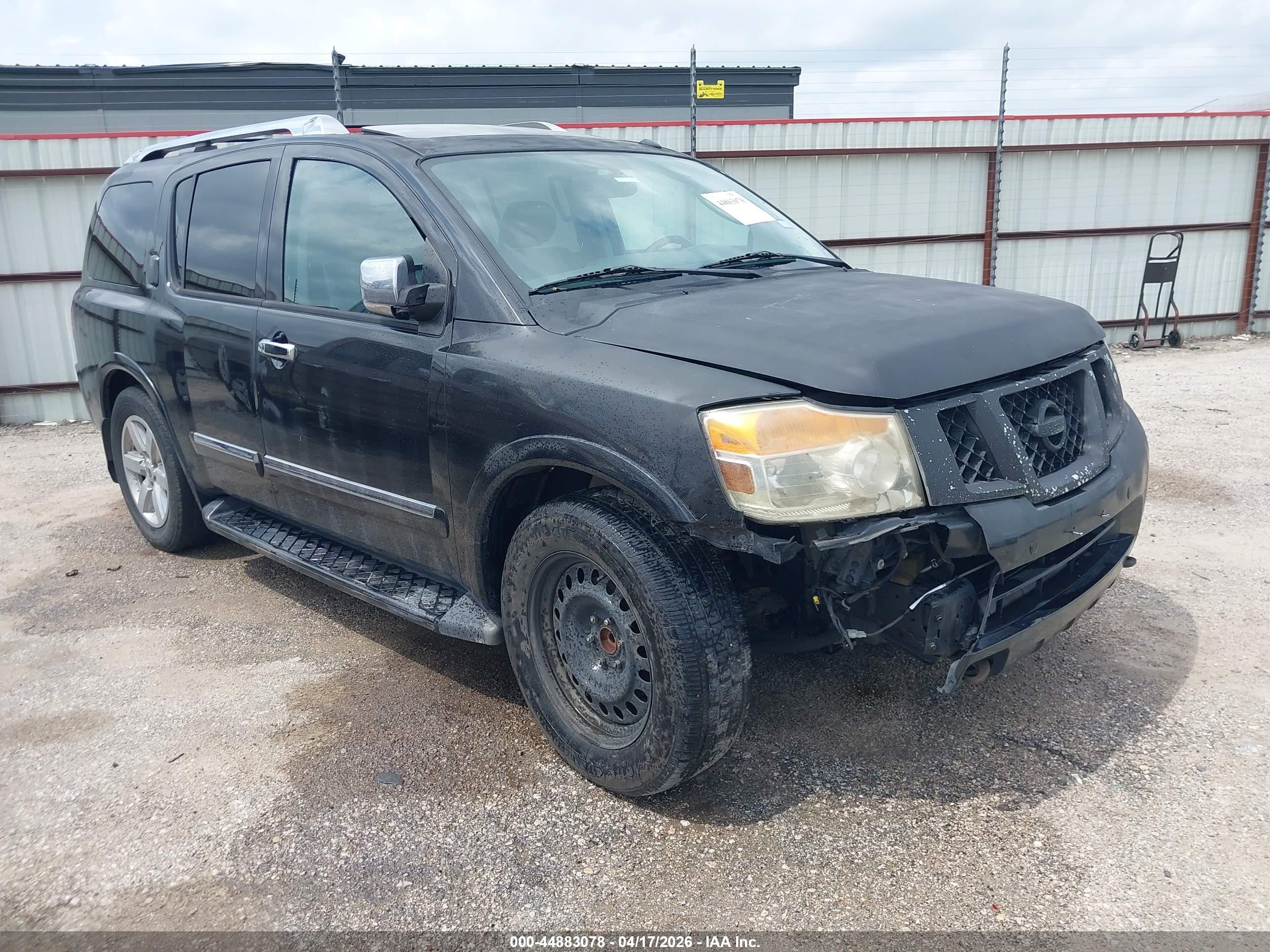 2011 Nissan Armada Platinum, VIN 5N1BA0NF3BN604467 — Front end