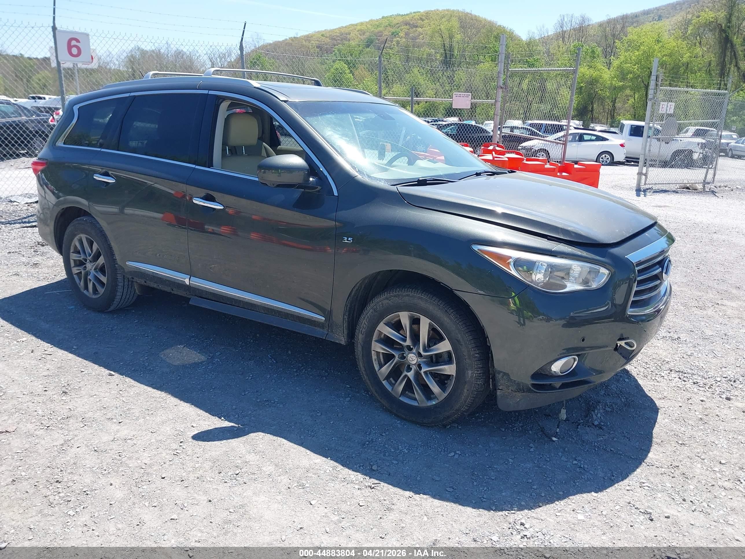2014 Infiniti QX60, VIN 5N1AL0MMXEC527165 — Engine fire