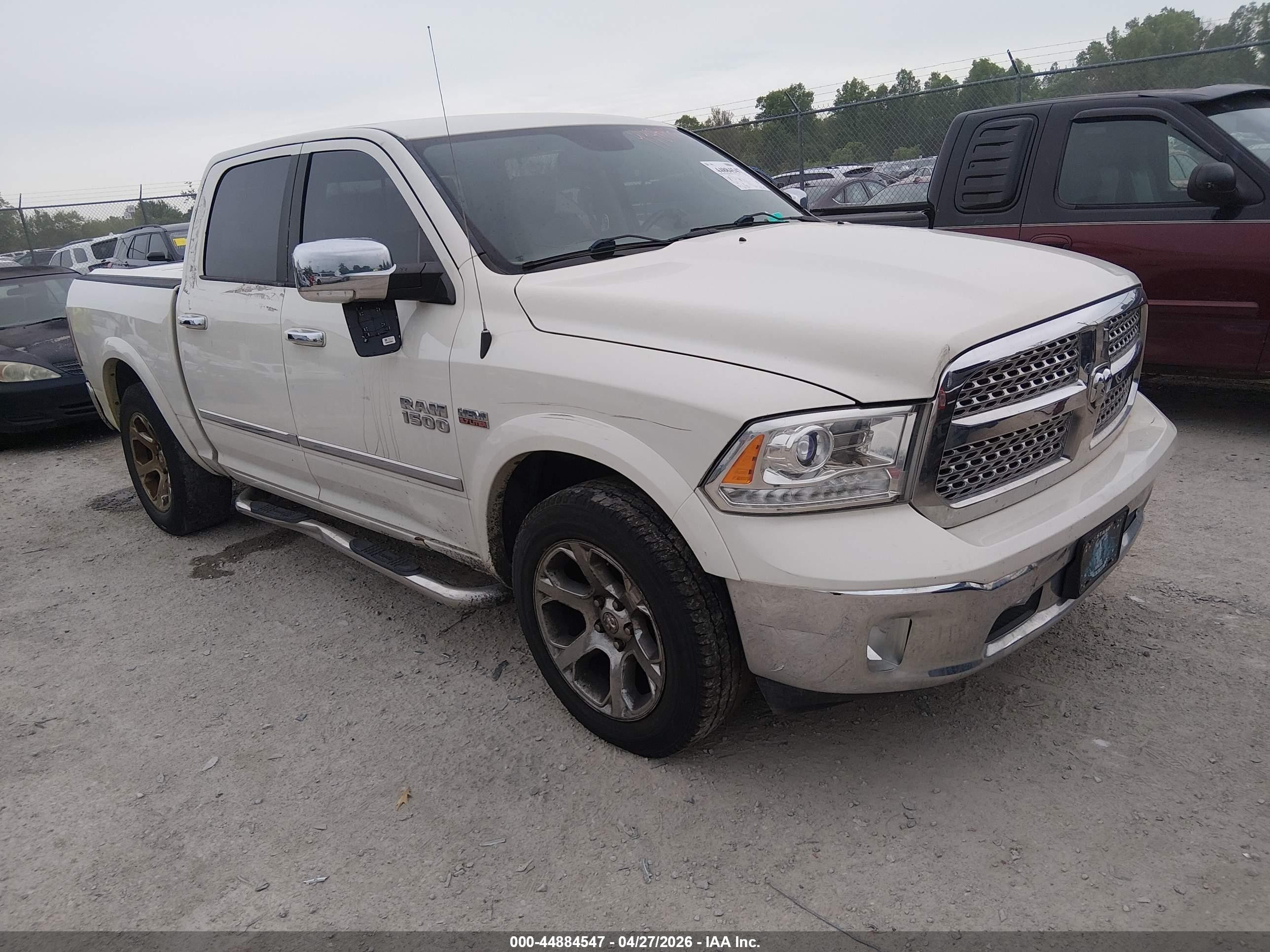 2016 Ram 1500 Laramie, VIN 1C6RR7NT4GS301630 — Repossession