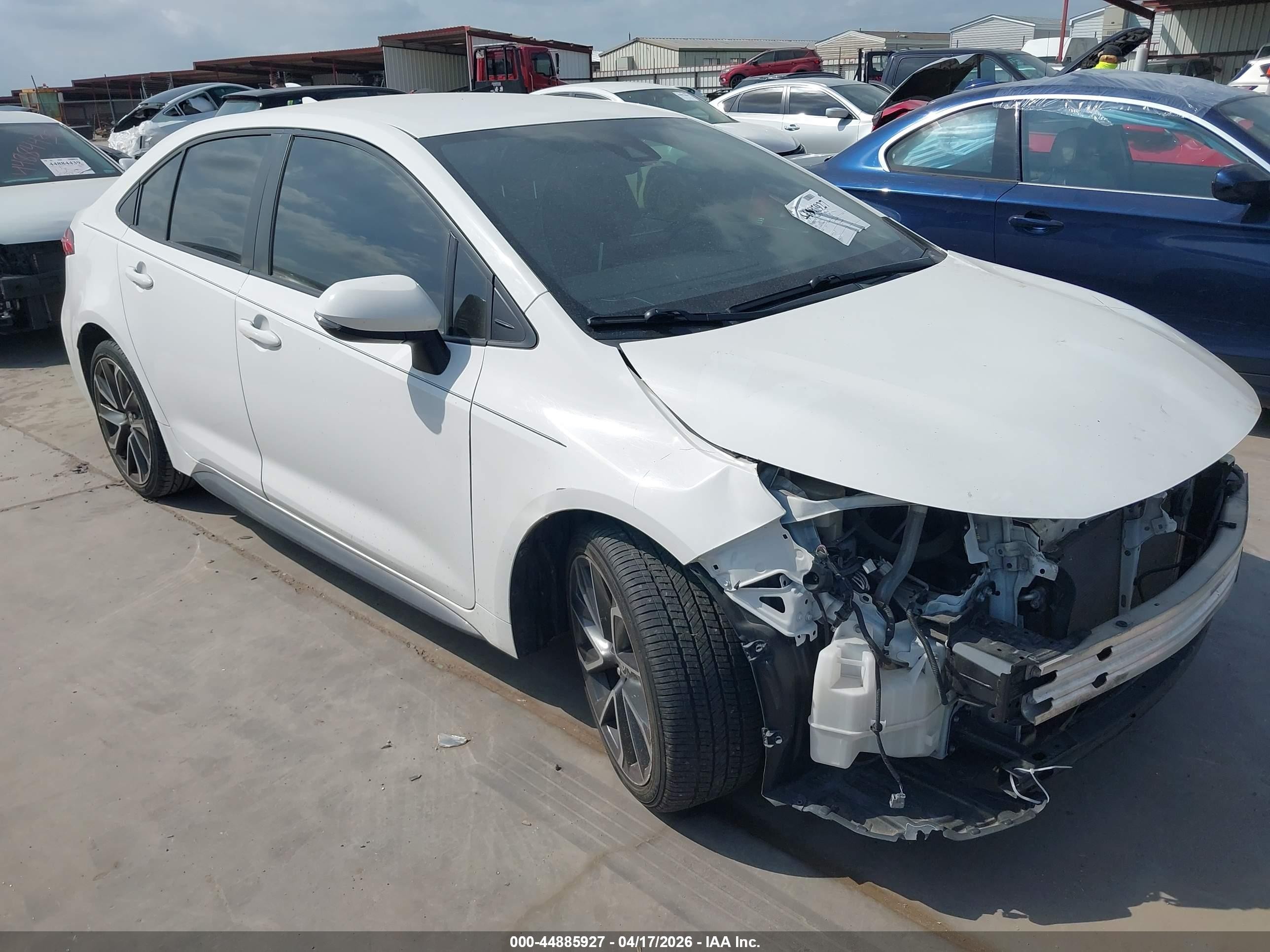 2021 Toyota Corolla SE, VIN JTDS4MCE3MJ056249 — Front end