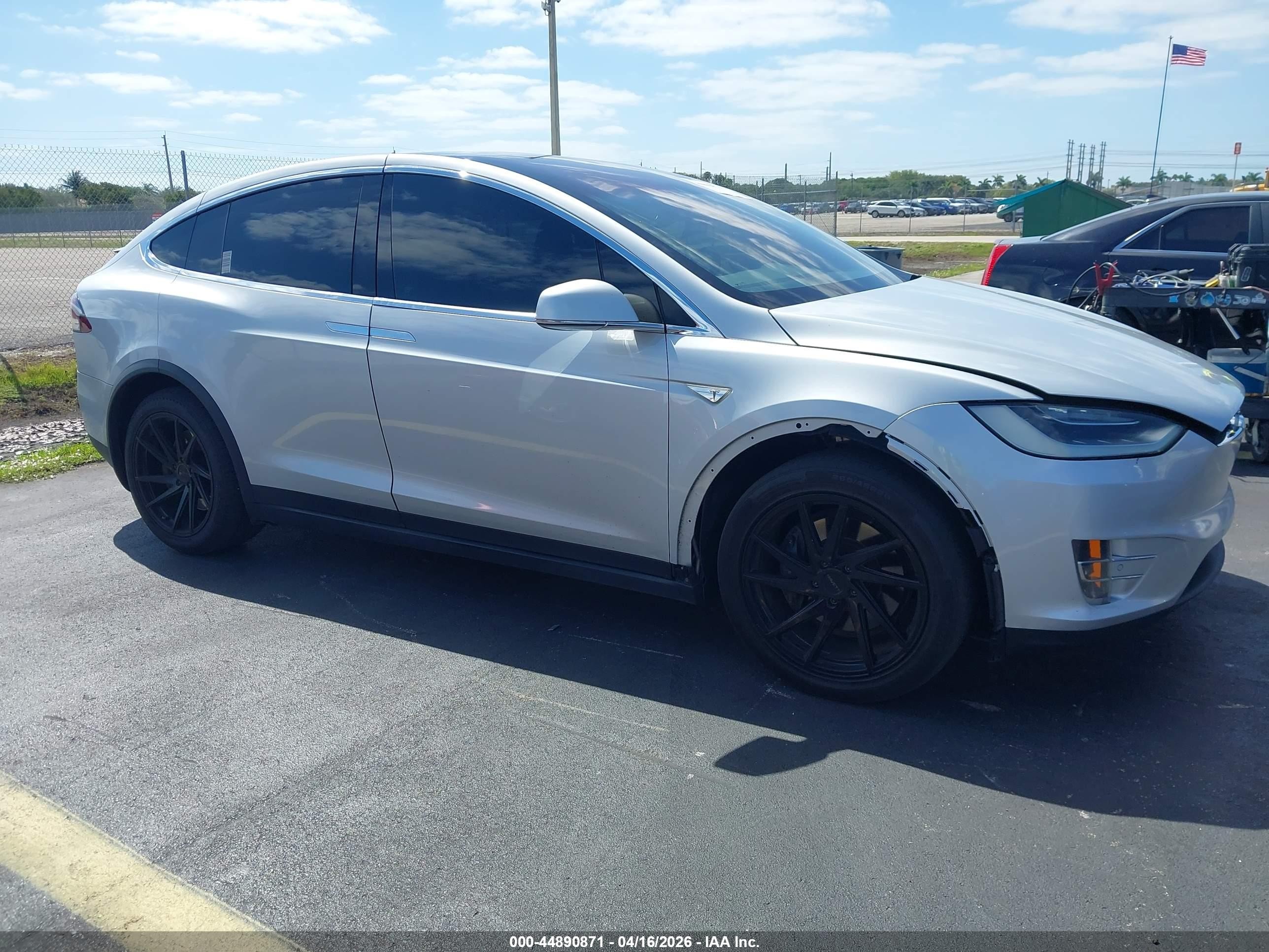 2016 Tesla Model X 70D, VIN 5YJXCBE25GF019120 — Water / flood