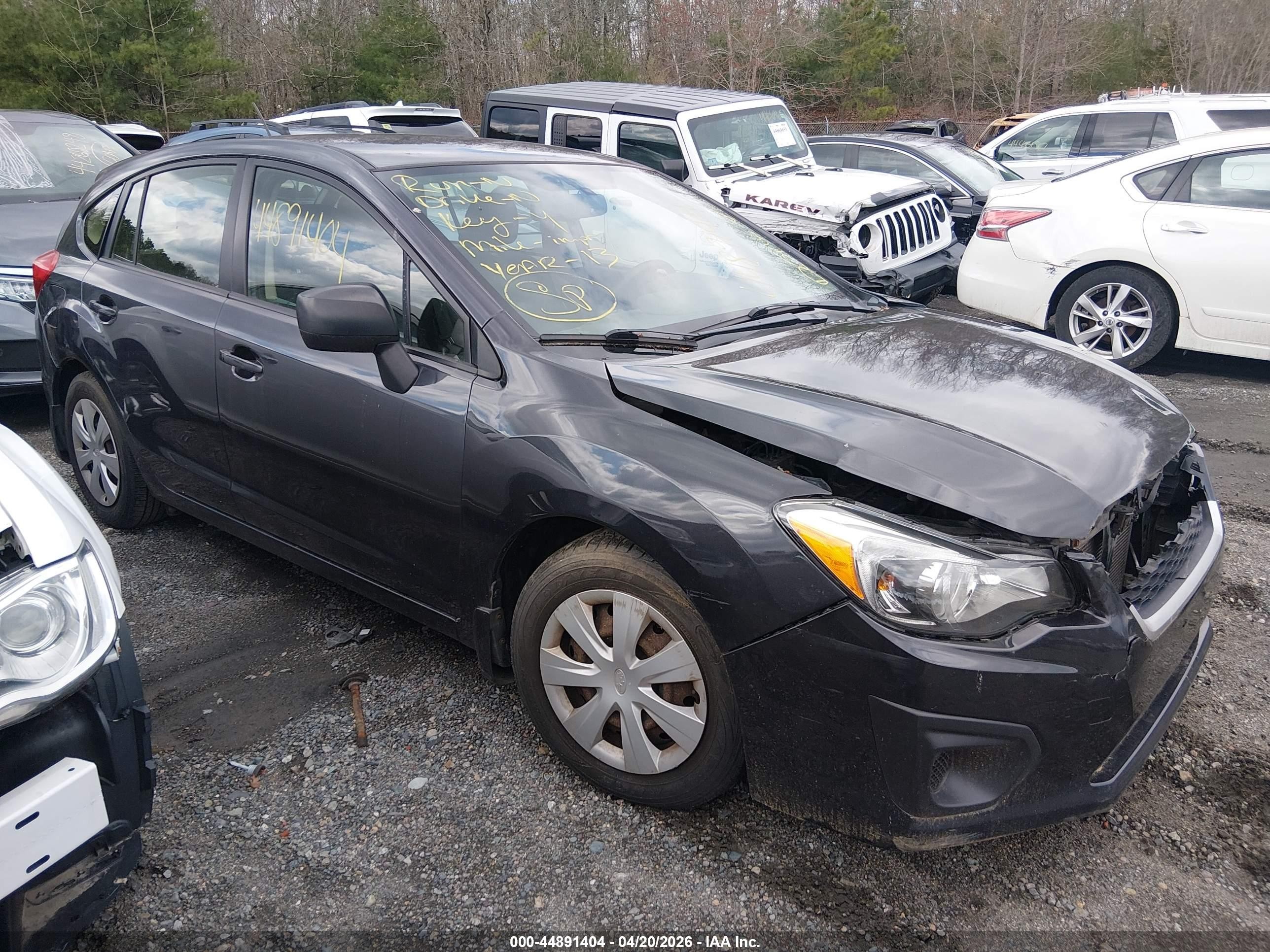 2013 Subaru Impreza 2.0i, VIN JF1GPAA60DH821485 — Front end