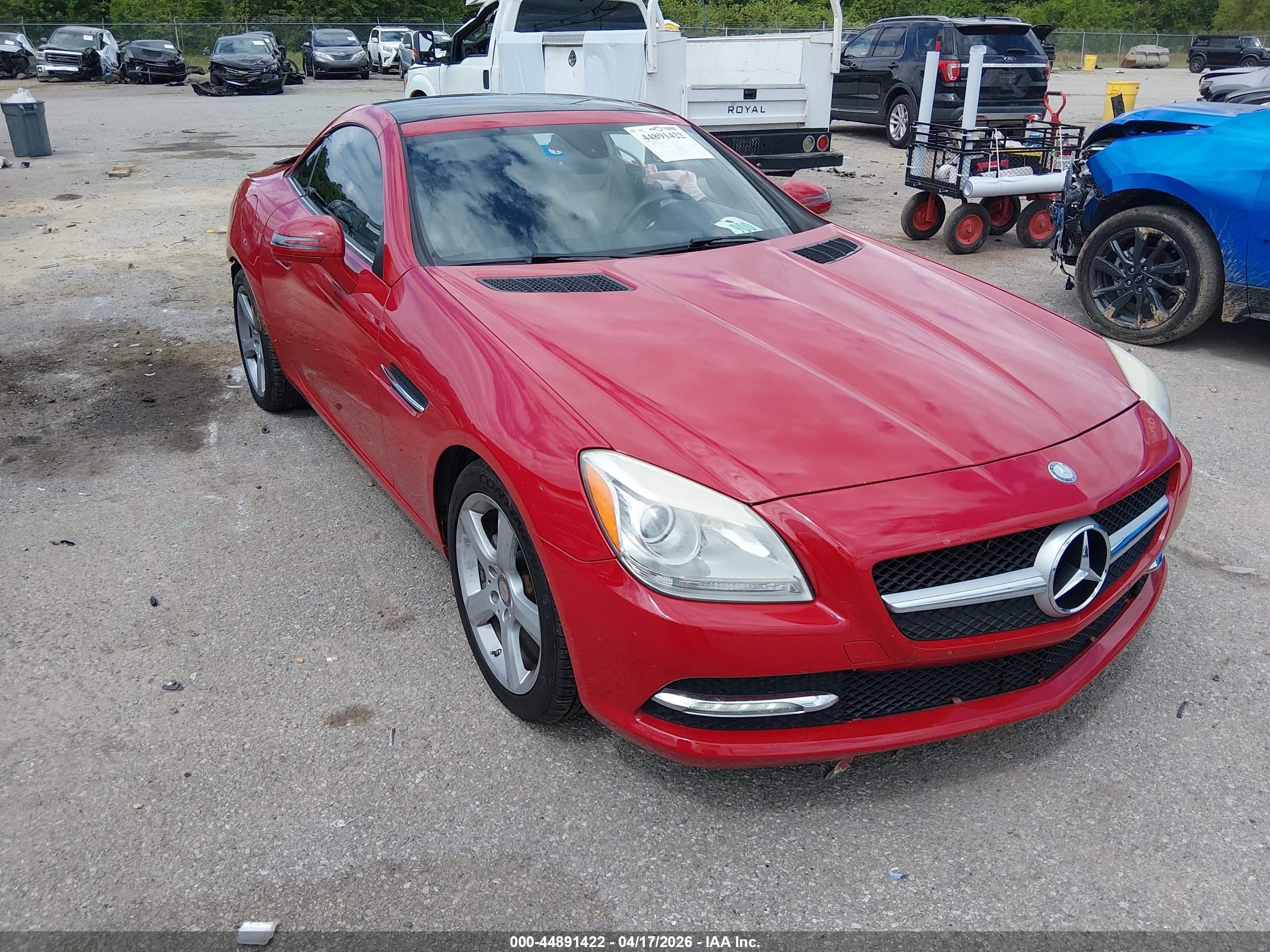 2012 Mercedes-Benz SLK 250, VIN WDDPK4HA1CF034758 — Rear end