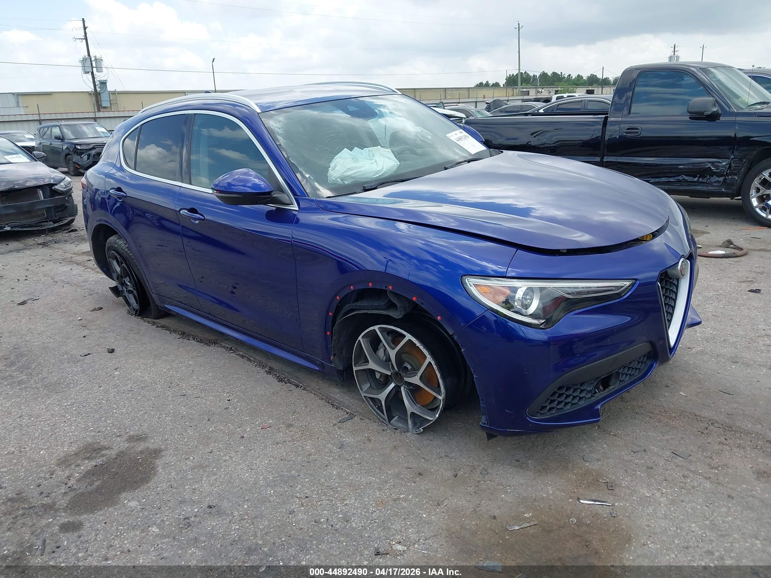 2020 Alfa Romeo Stelvio Ti Sport, VIN ZASPAKBN7L7C91812 — Undercarriage