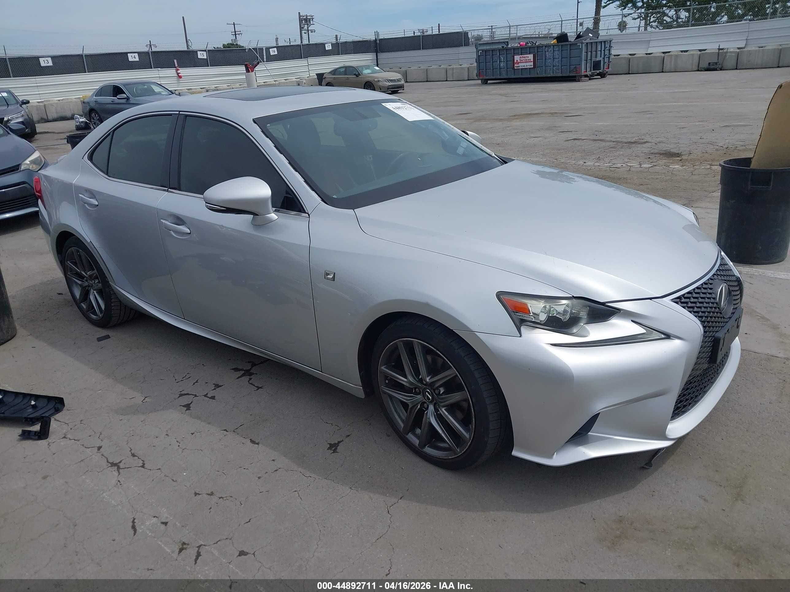 2014 Lexus IS 250, VIN JTHBF1D29E5016084 — Fresh water flood