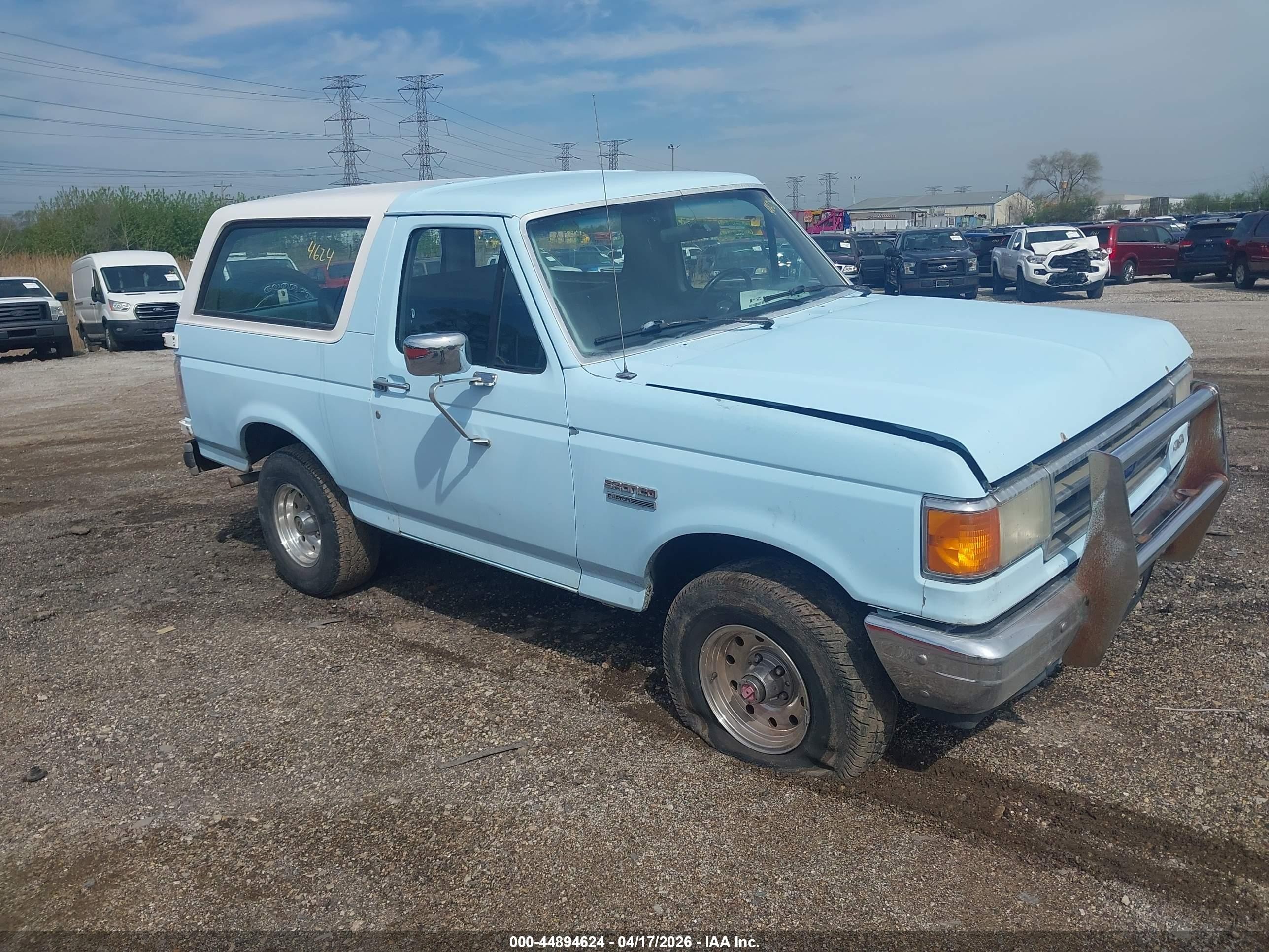 1989 Ford Bronco, VIN 1FMEU15Y7KLA75743 — Not stated