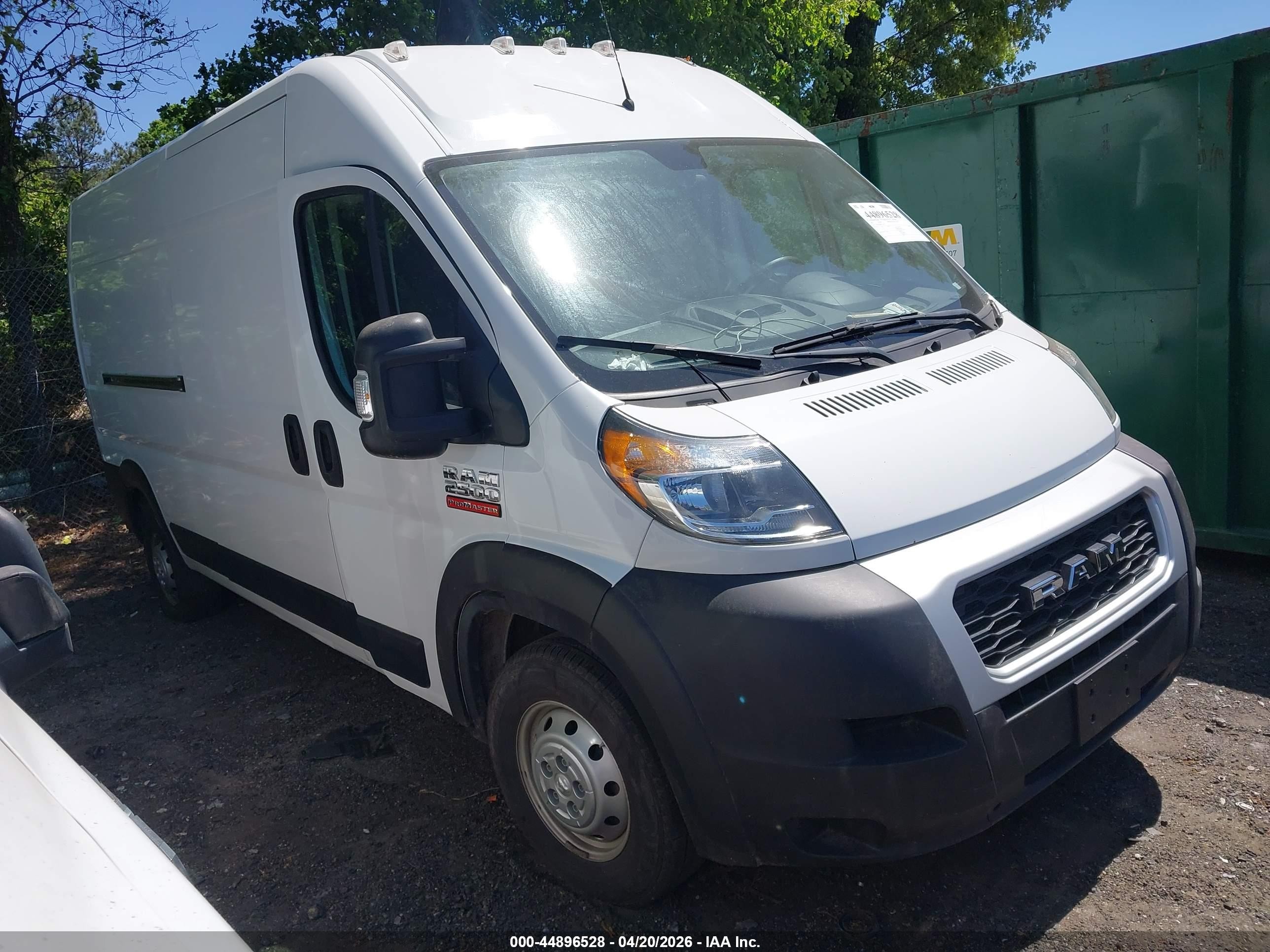 2020 Ram ProMaster Cargo, VIN 3C6TRVDG8LE133177 — Theft recovery