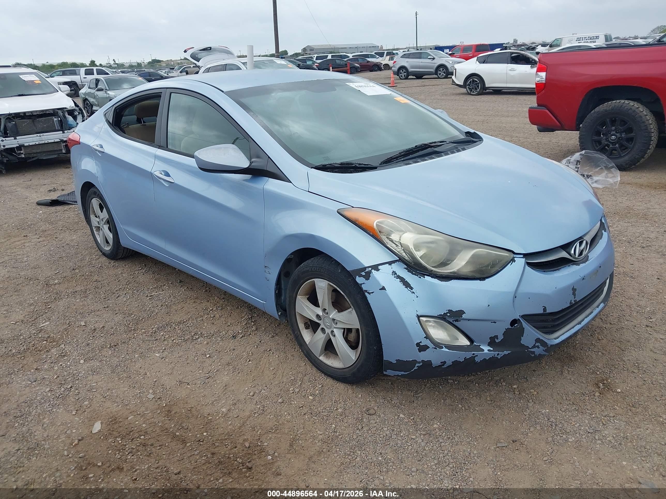 2013 Hyundai Elantra GLS, VIN KMHDH4AE5DU491557 — Front end