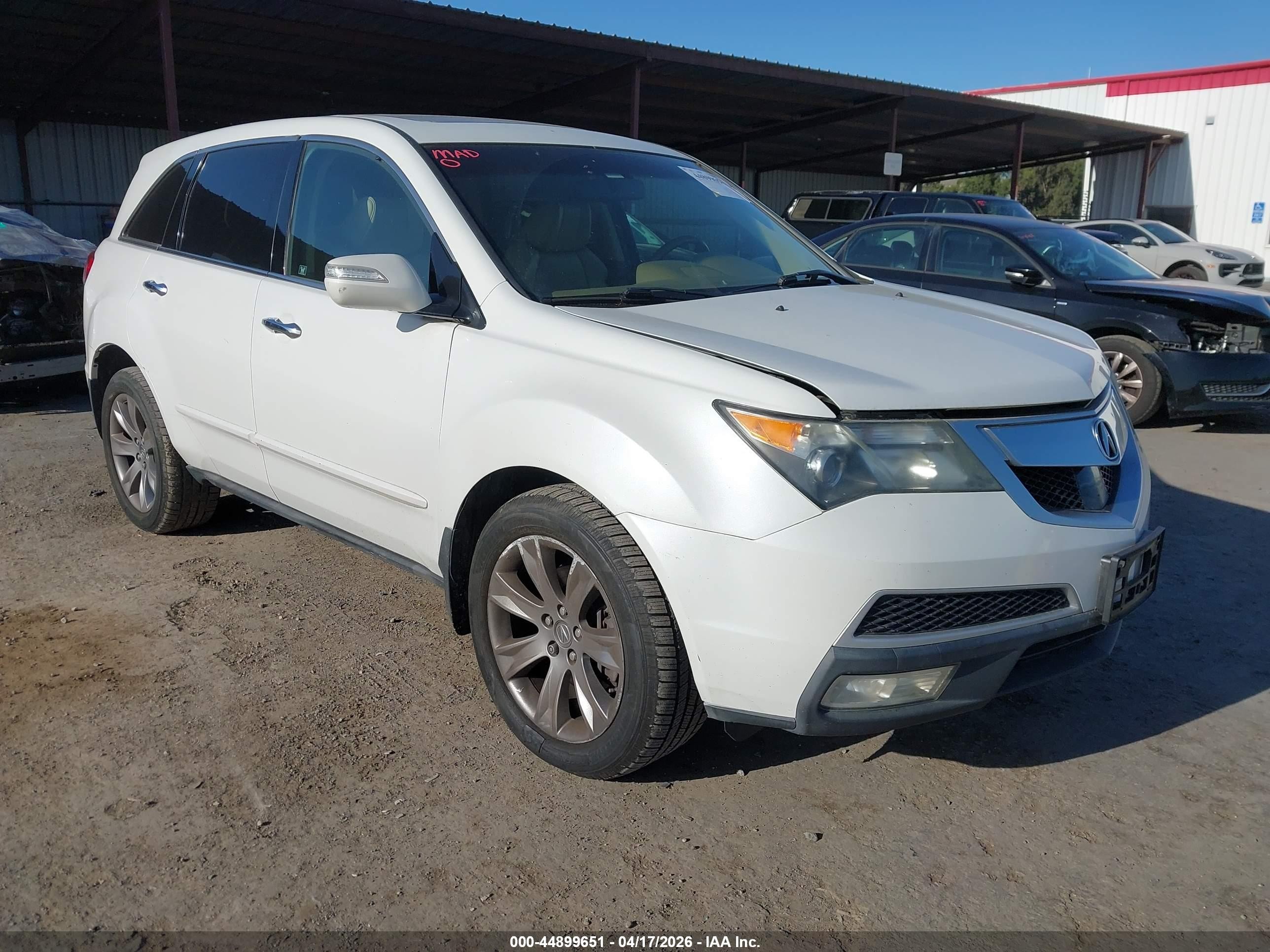 2012 Acura MDX Advance, VIN 2HNYD2H86CH517598 — Rear end