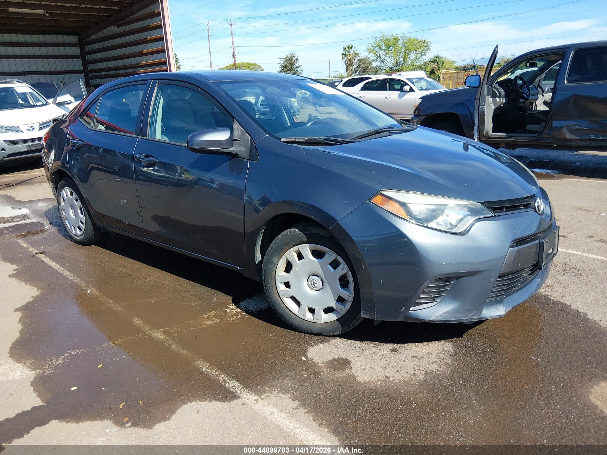 2015 Toyota Corolla S Plus, VIN 5YFBURHE1FP278809 — Rear end