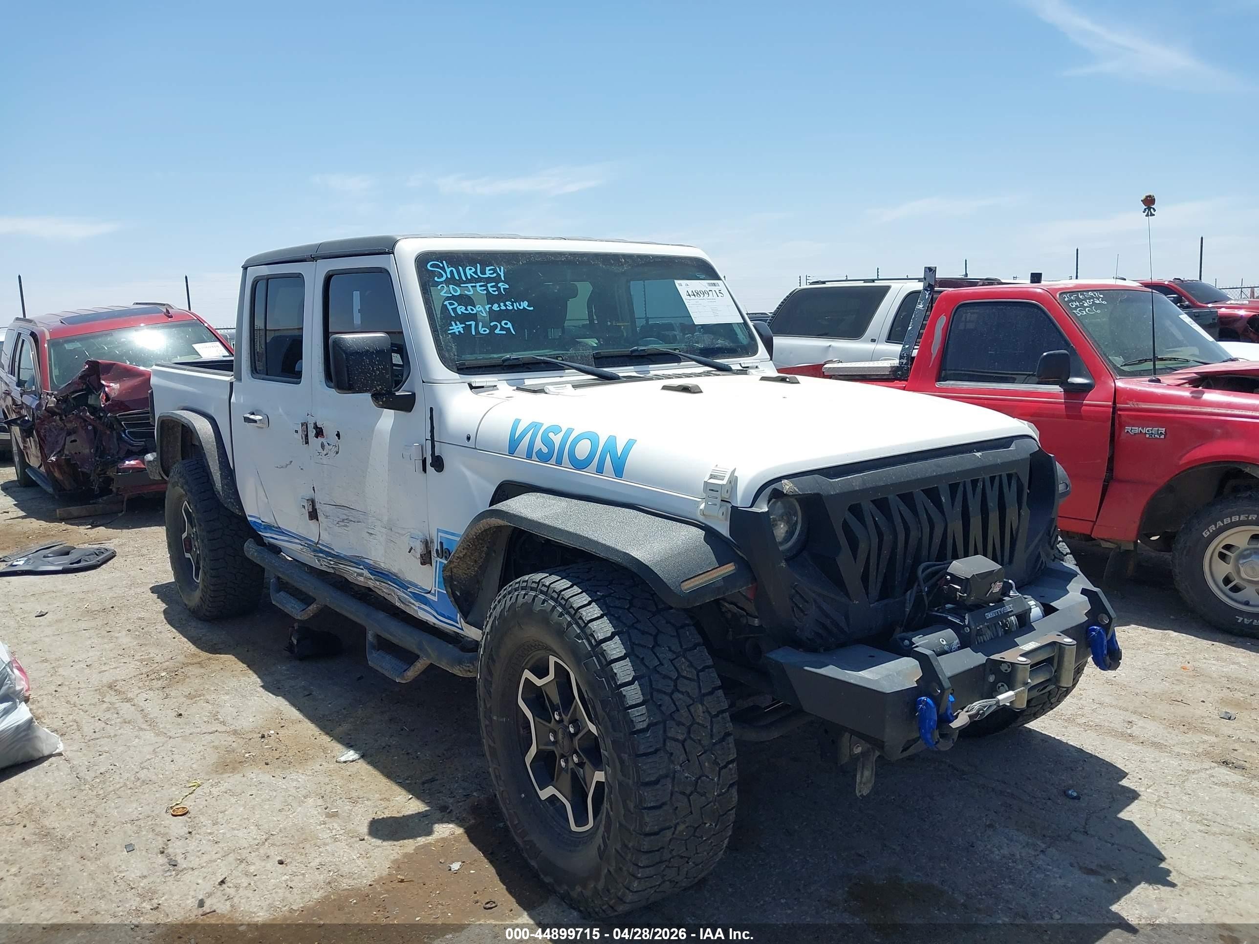 2020 Jeep Gladiator Sport S, VIN 1C6HJTAGXLL108505 — Side