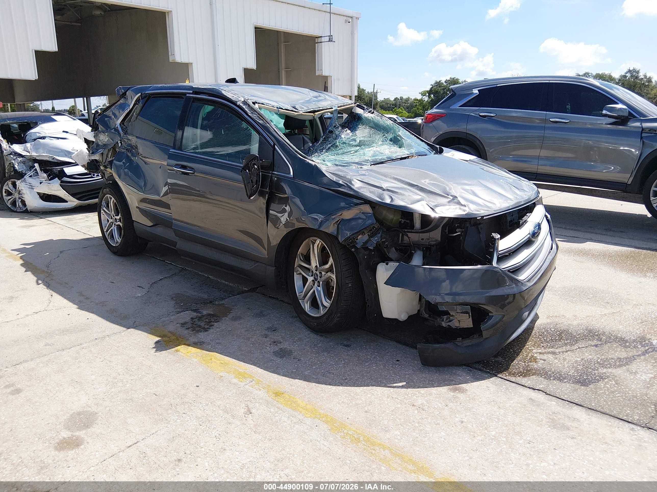2017 Ford Edge Titanium, VIN 2FMPK3K97HBC59550 — Rollover