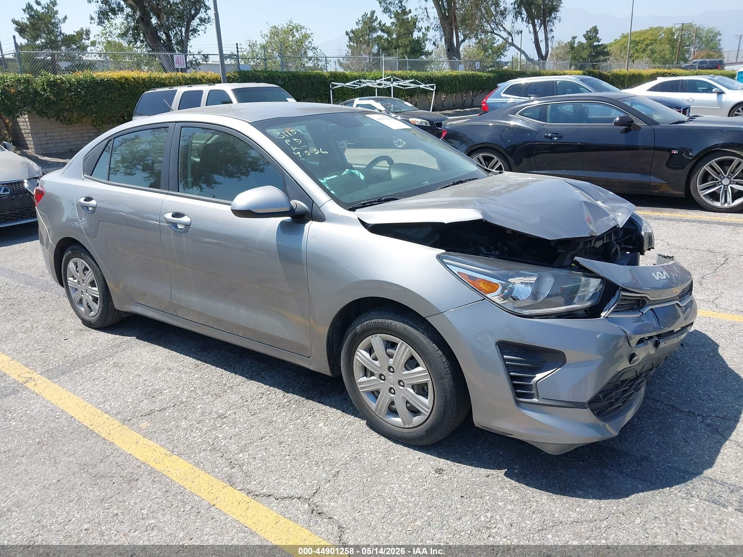 2022 Kia Rio LX, VIN 3KPA24AD6NE439600 — Front end