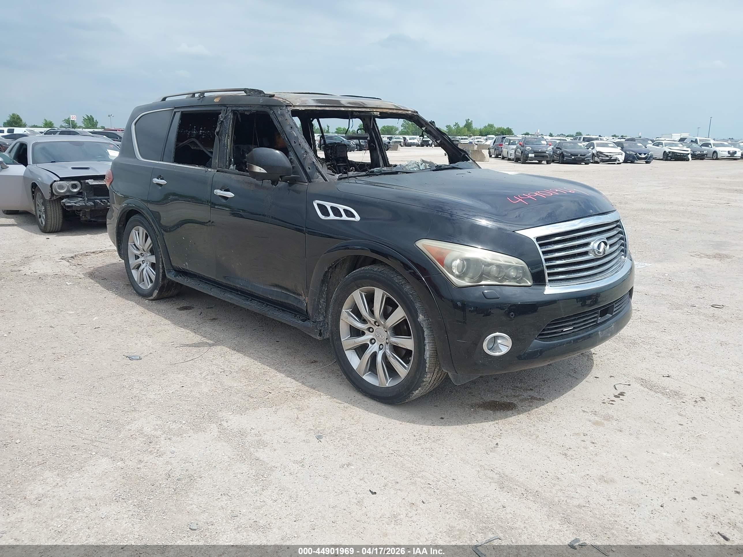 2012 Infiniti QX56 7-passenger, VIN JN8AZ2NF7C9519473 — Burn