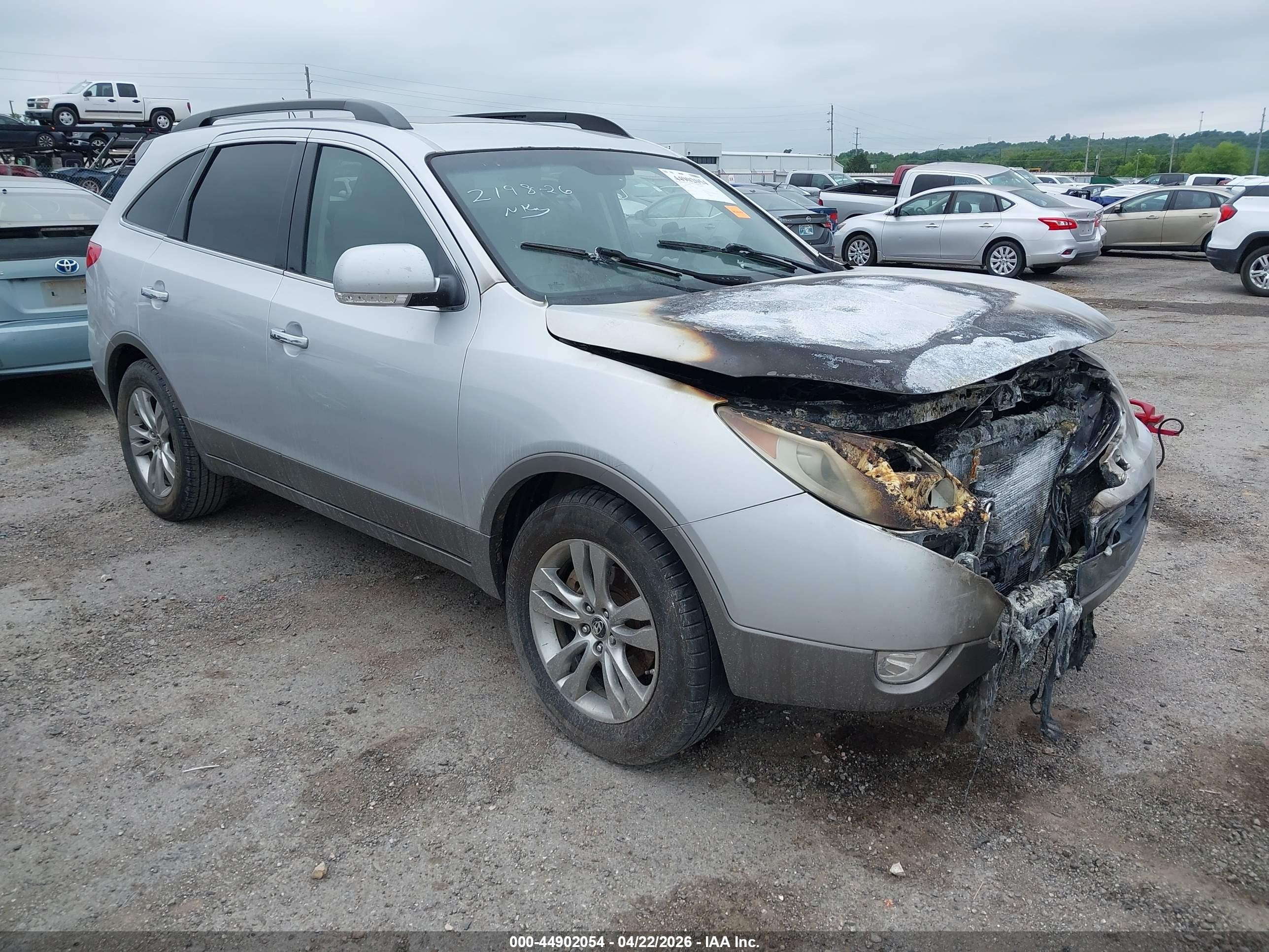 2012 Hyundai Veracruz Limited, VIN KM8NU4CC9CU195628 — Engine fire