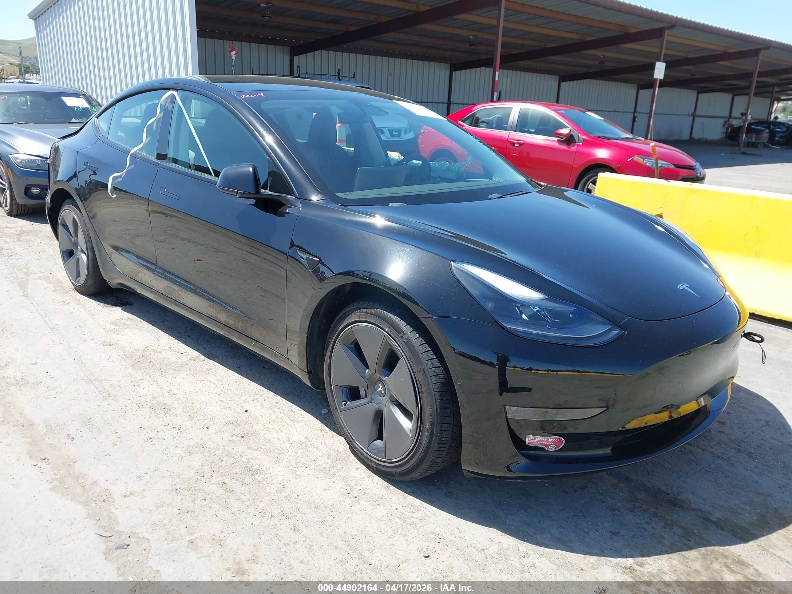 2021 Tesla Model 3 Standard Range Plus, VIN 5YJ3E1EA7MF938509 — Пресная вода