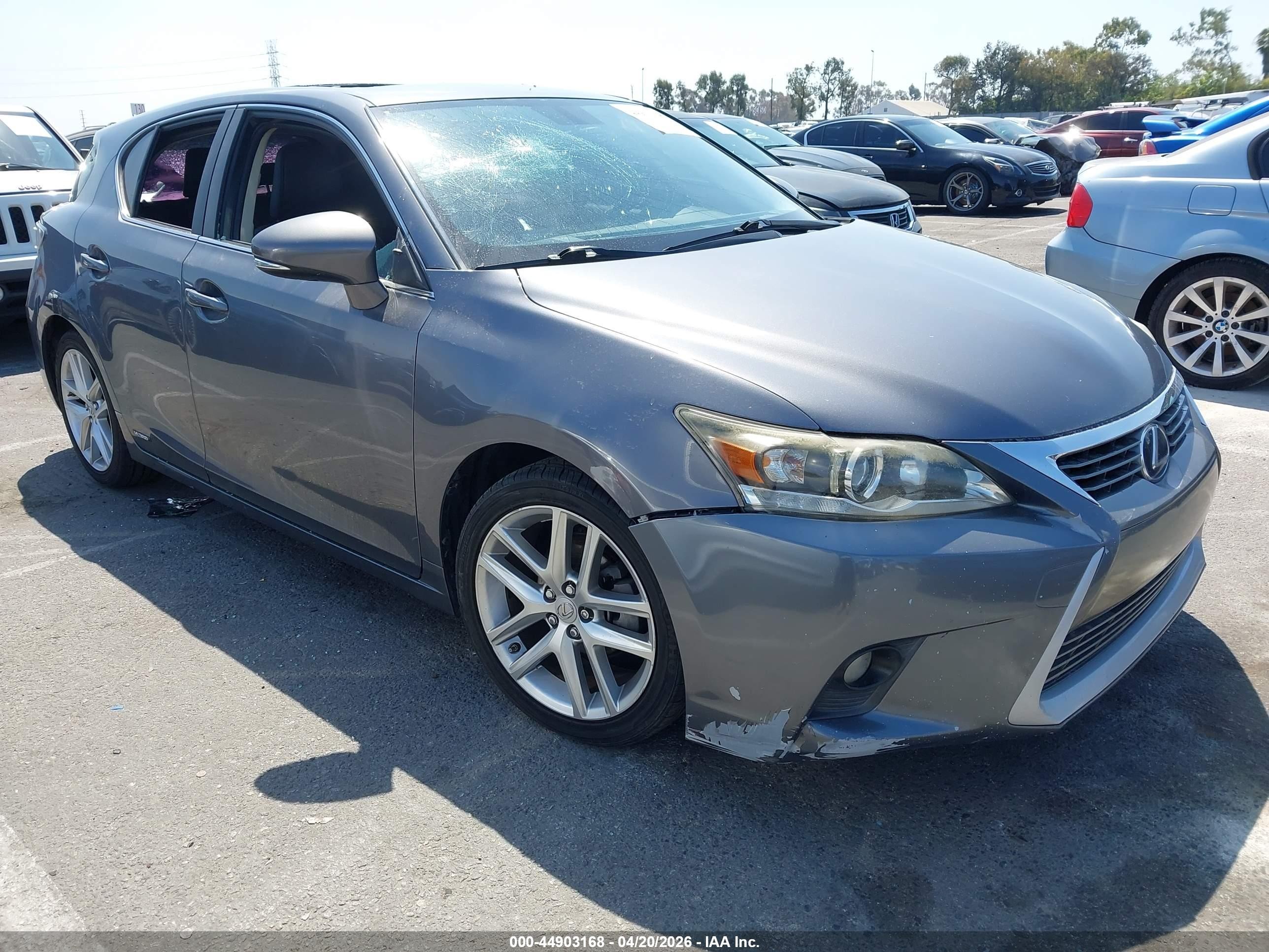 2014 Lexus CT 200h, VIN JTHKD5BH9E2183583 — Vandalism