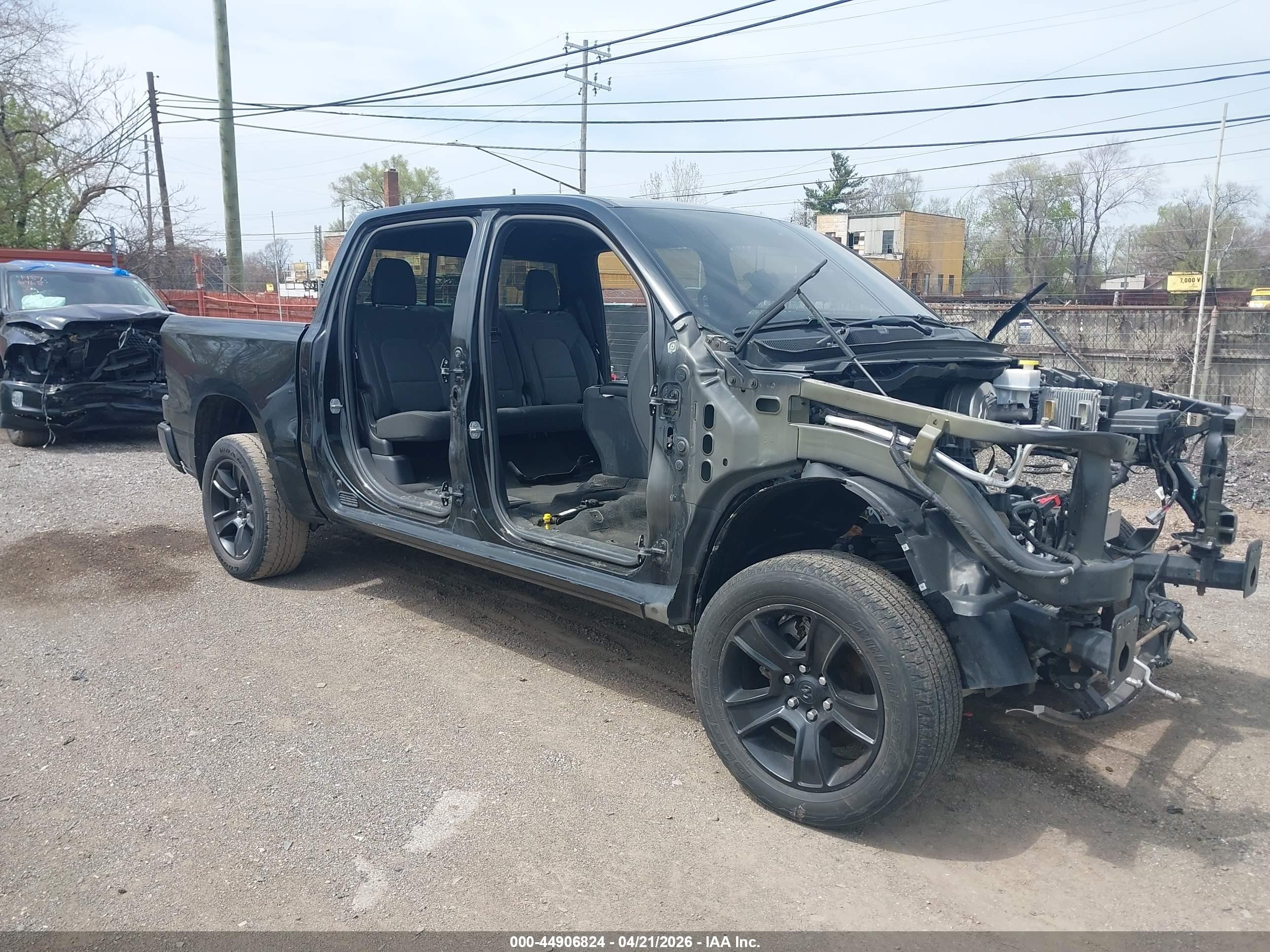 2021 Ram 1500 Big Horn, VIN 1C6SRFFT9MN606710 — Theft recovery