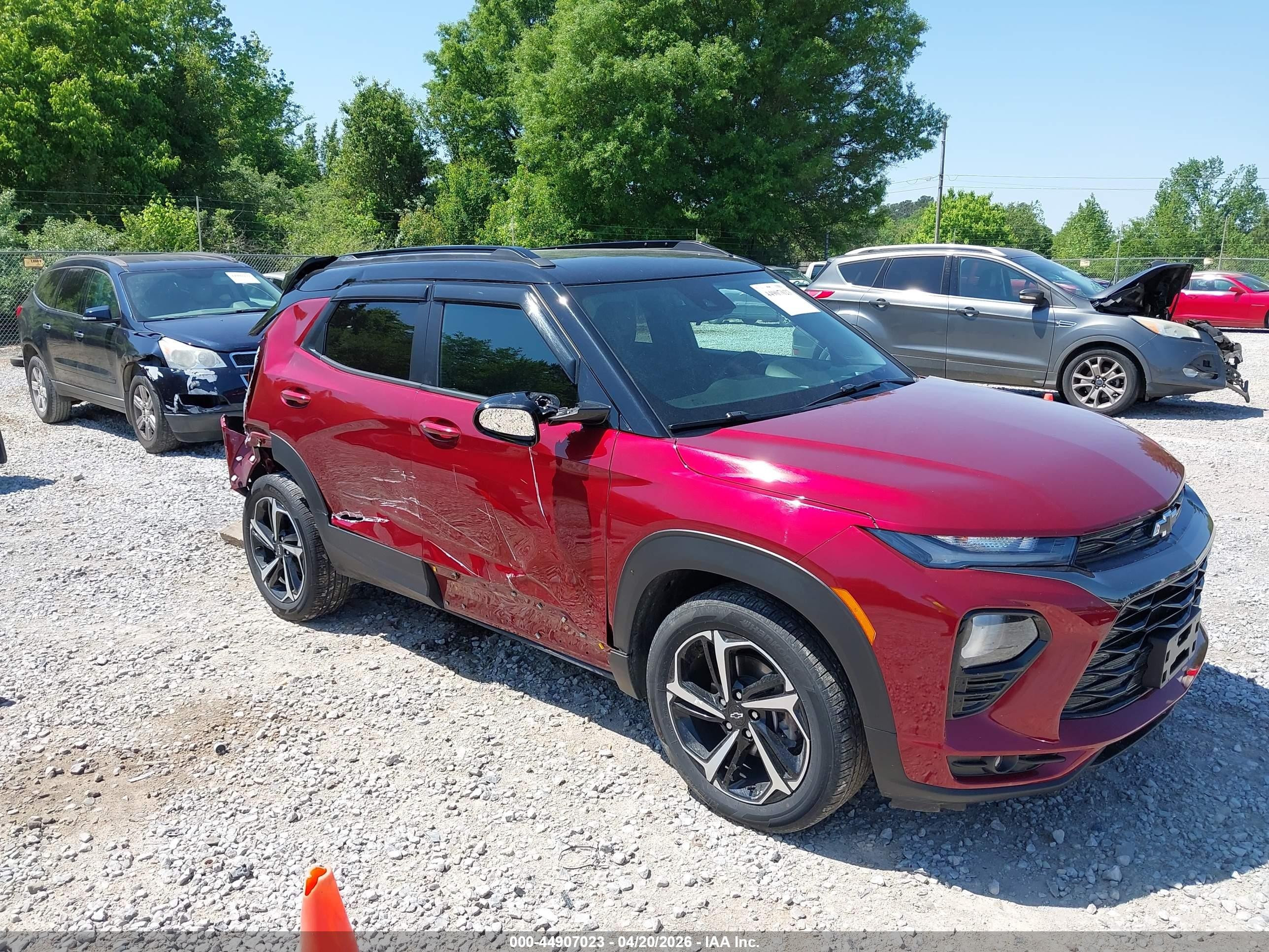 2022 Chevrolet TrailBlazer RS, VIN KL79MTSL1NB098565 — Rear end