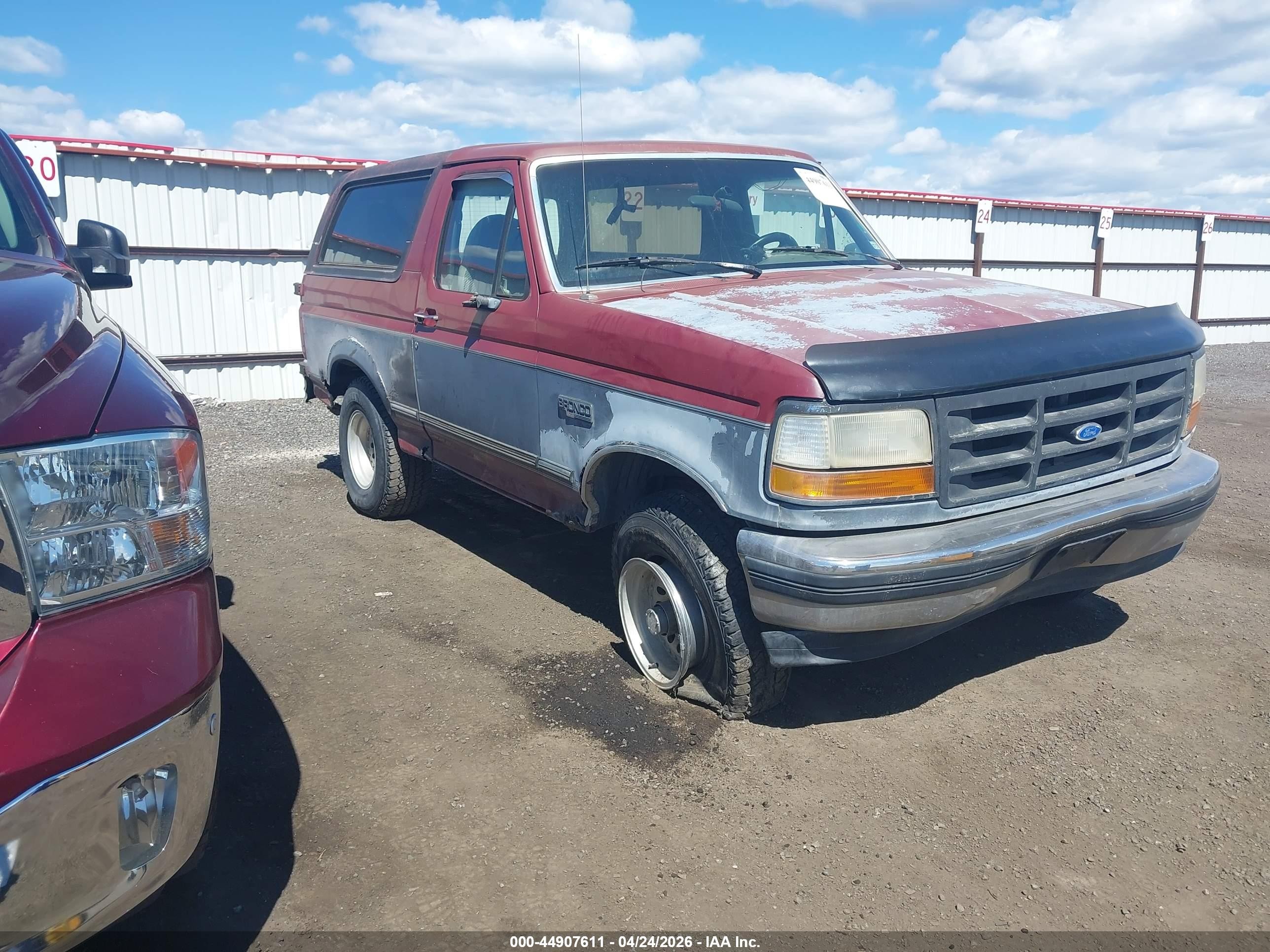 1993 Ford Bronco, VIN 1FMEU15N7PLB26865 — Normal wear
