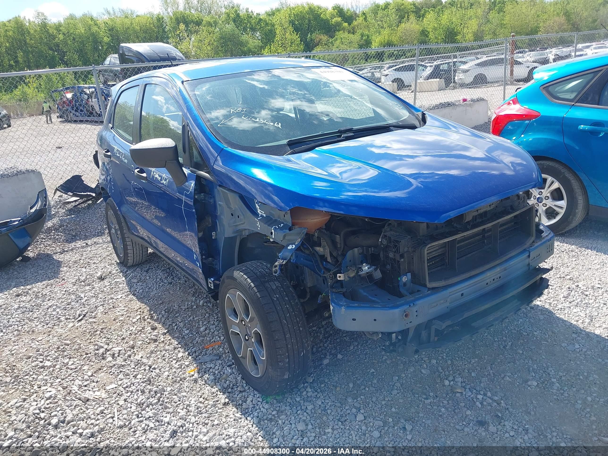 2021 Ford EcoSport S, VIN MAJ3S2FE7MC422783 — All over