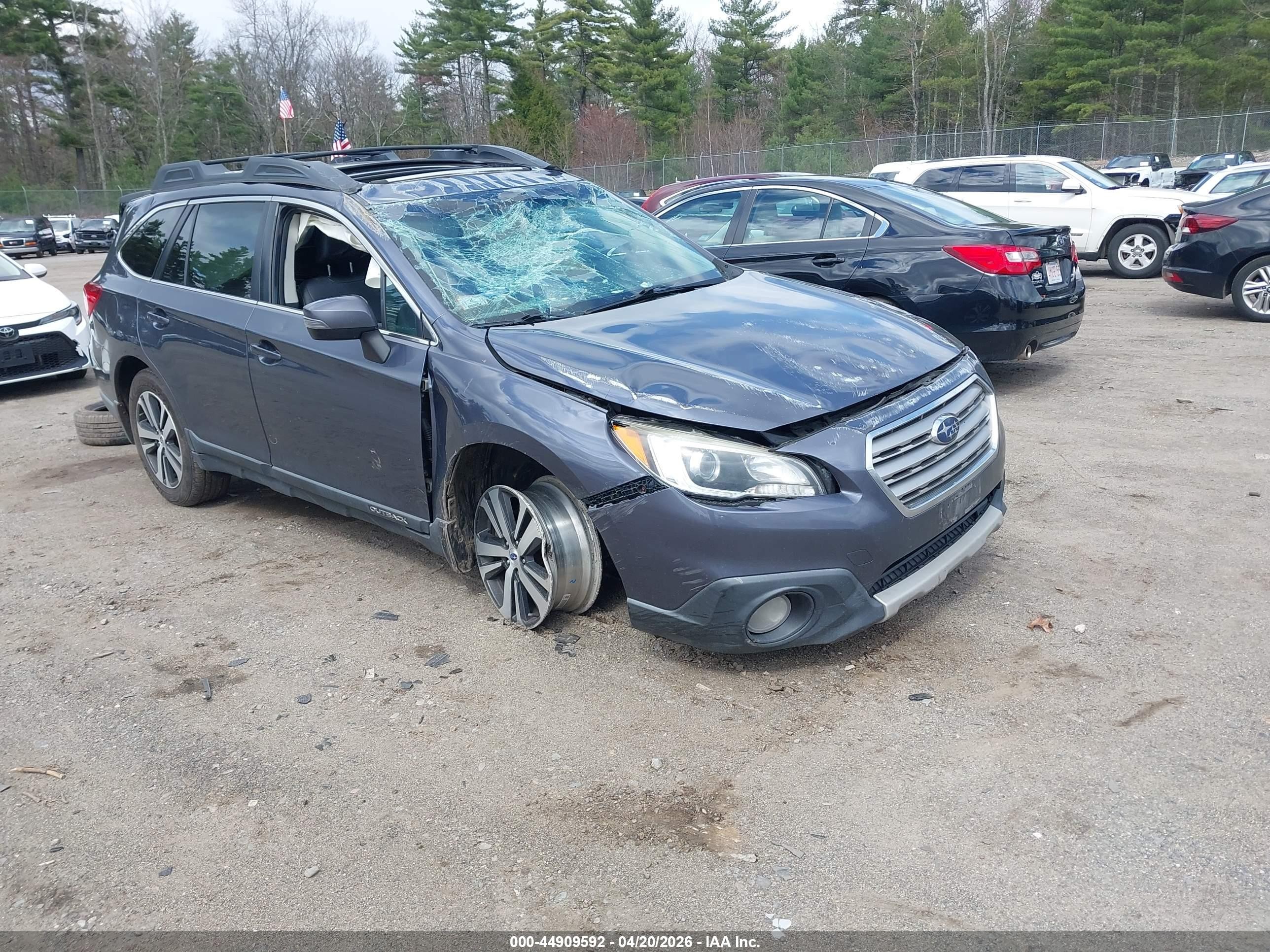 2016 Subaru Outback Limited, VIN 4S4BSANC3G3359746 — Rollover