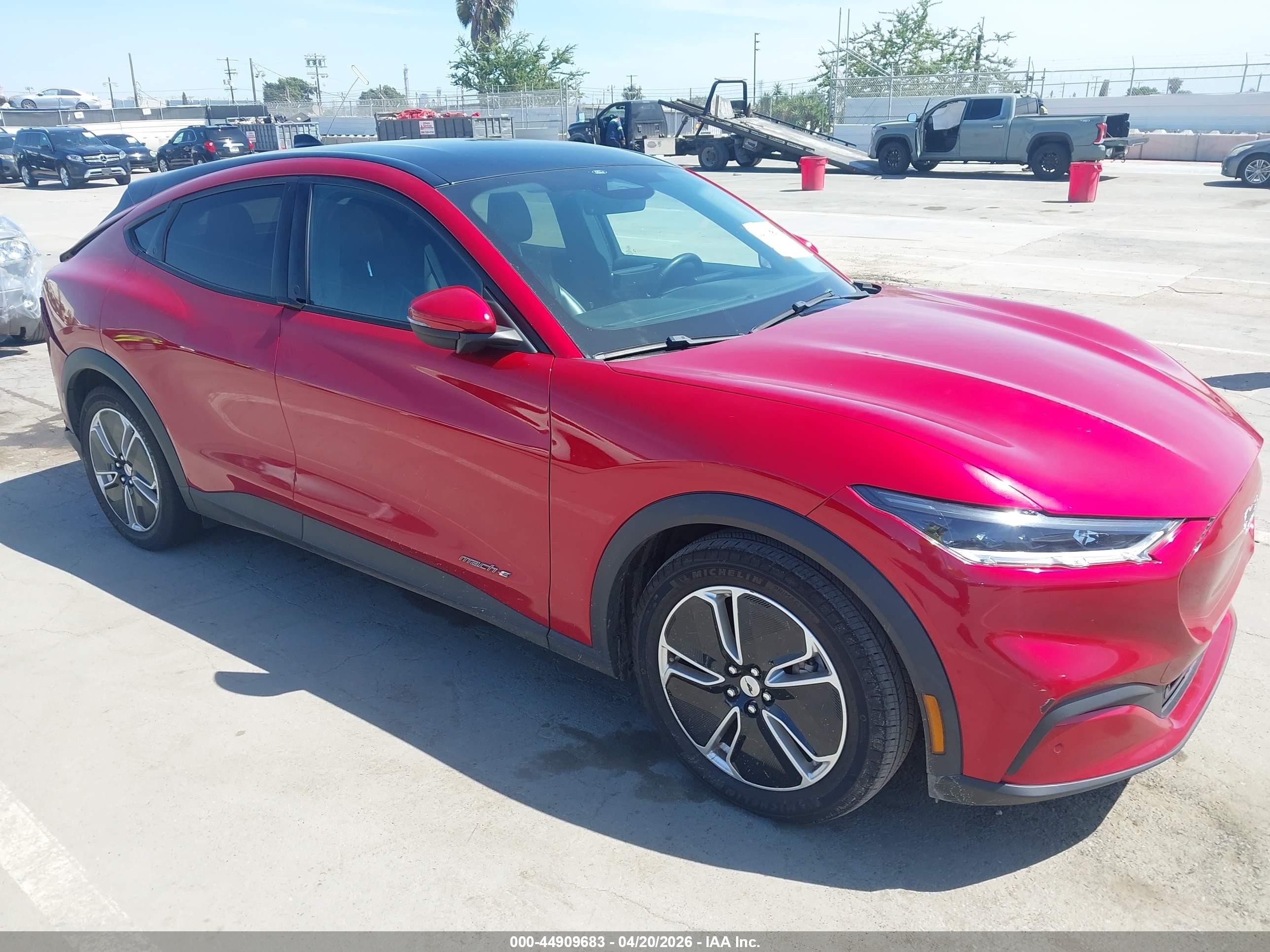 2021 Ford Mustang Mach-E Select, VIN 3FMTK1RM9MMA49778 — Rear end