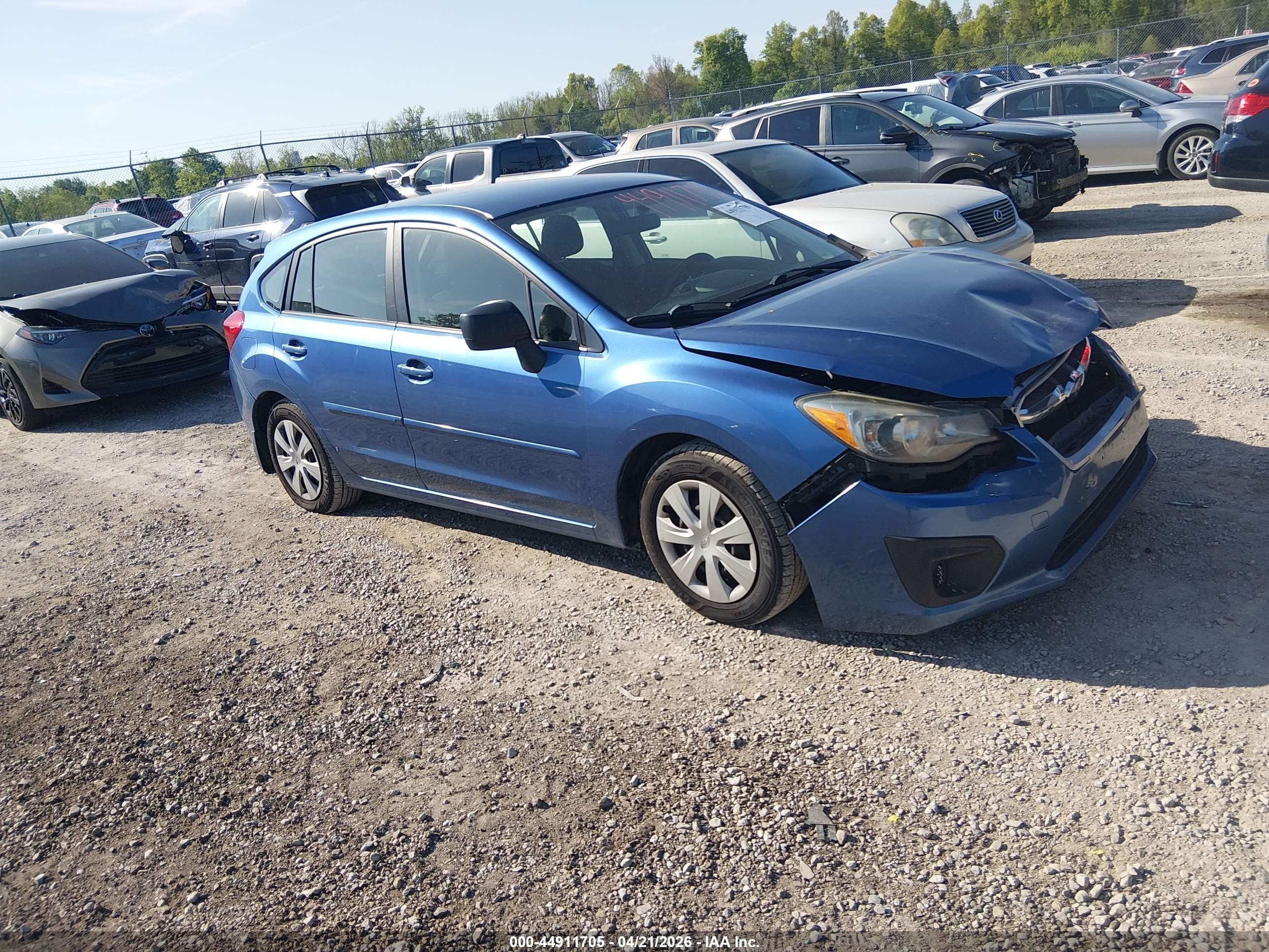 2014 Subaru Impreza 2.0i, VIN JF1GPAA65E8257561 — Front end