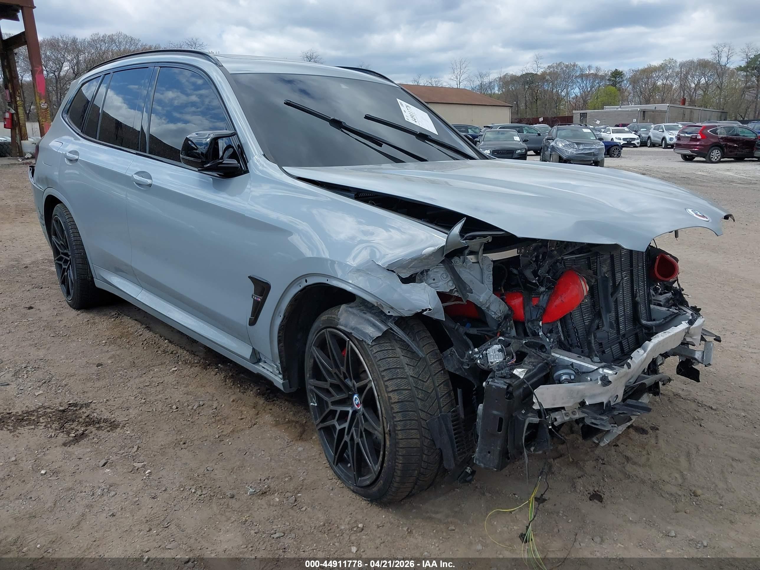 2022 BMW X3 M, VIN 5YM13EC00N9N29219 — Rear end