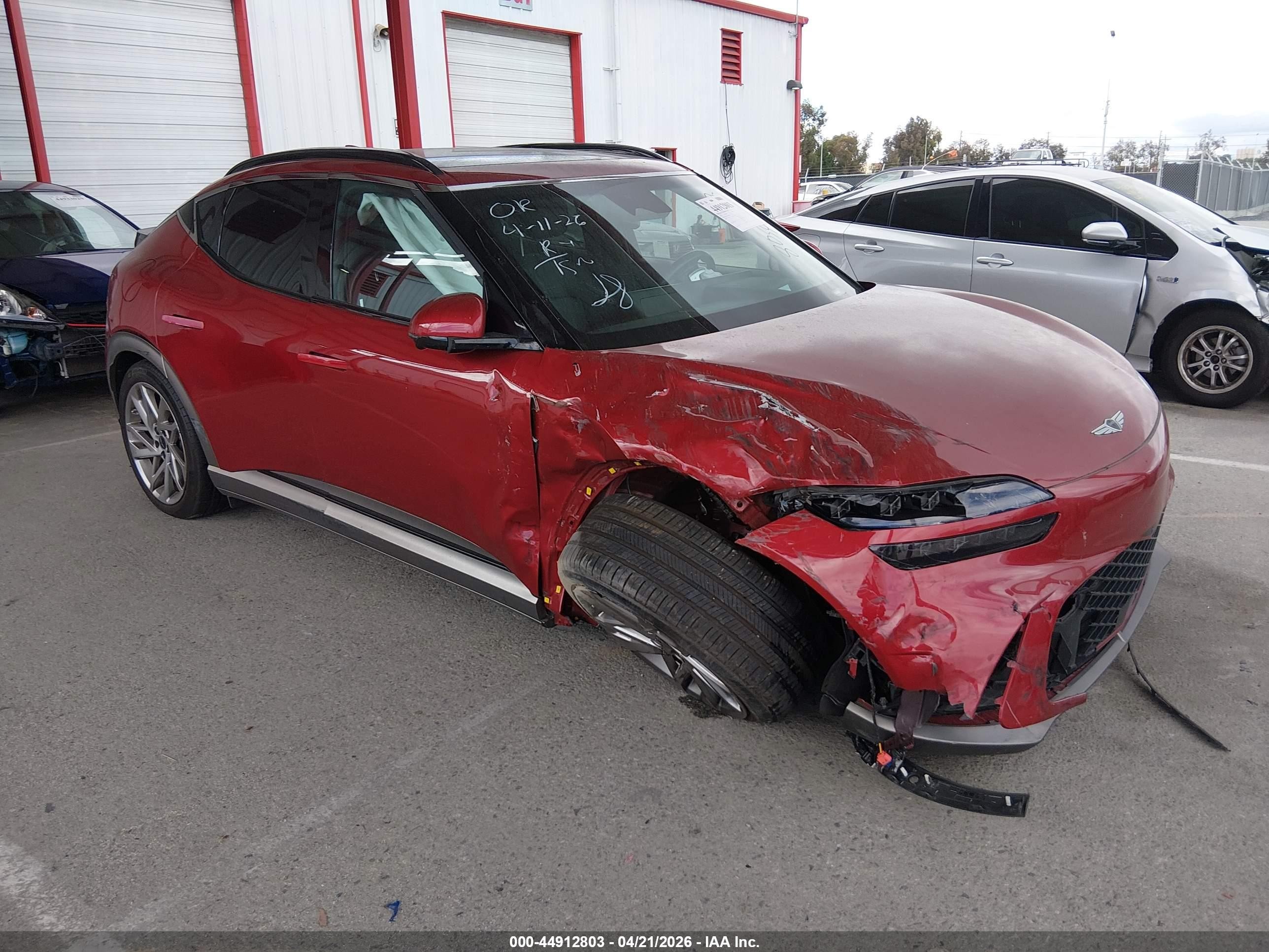 2023 Genesis GV60 Advanced, VIN KMUKCDTC9PU018056 — Front end