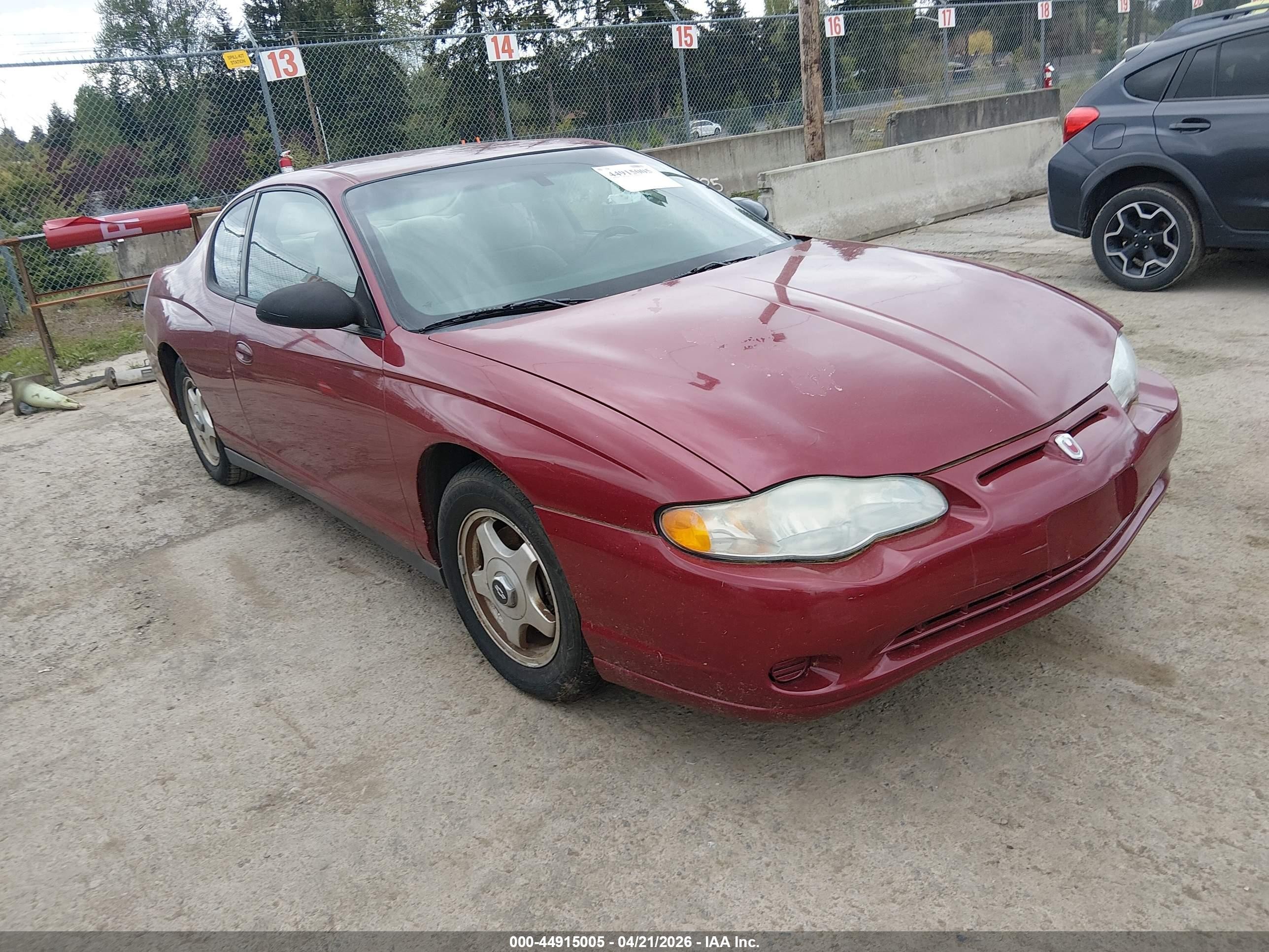 2005 Chevrolet Monte Carlo LS, VIN 2G1WW12E759191977 — Normal wear