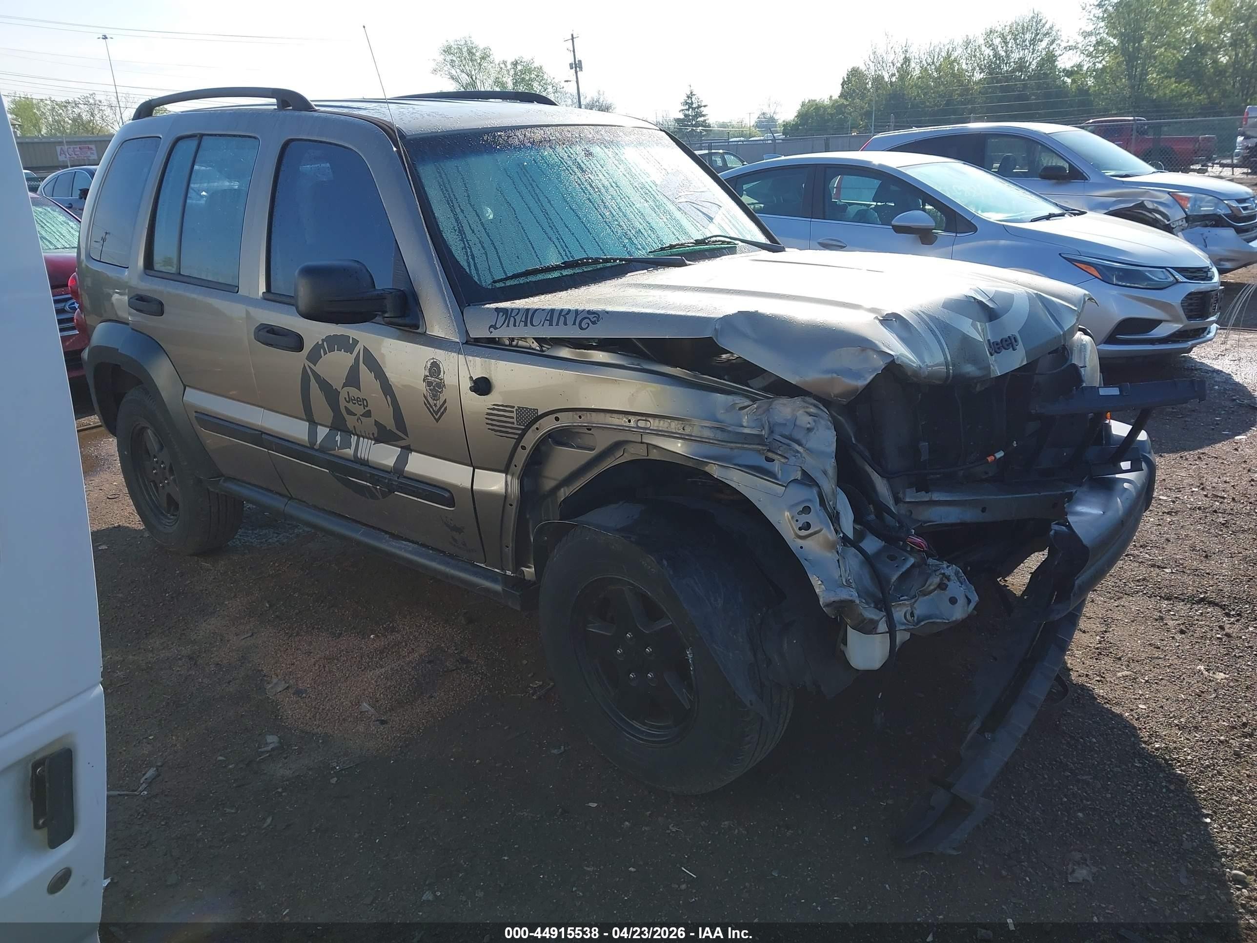 2006 Jeep Liberty Sport, VIN 1J4GL48K96W124349 — Front end