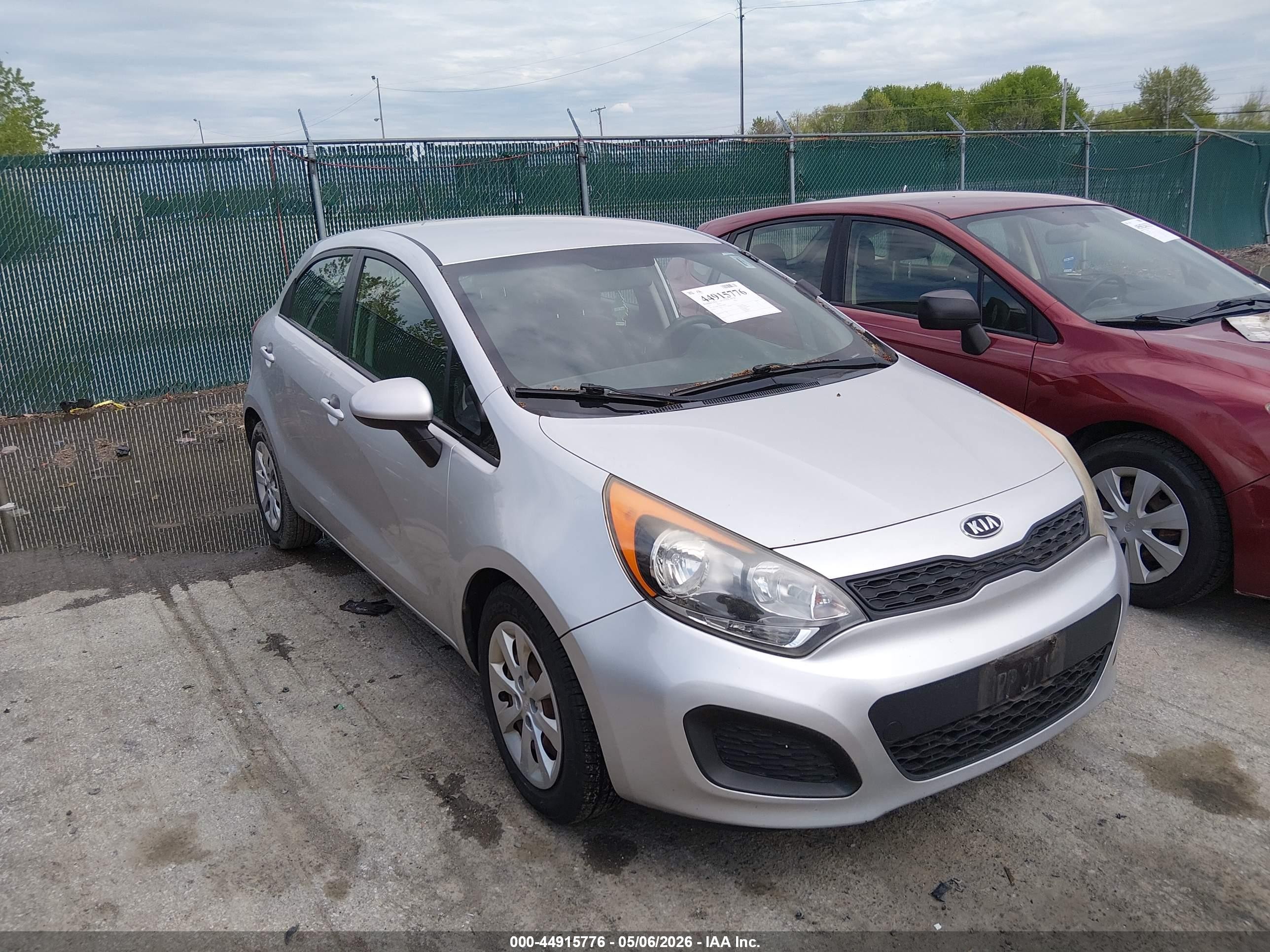 2013 Kia Rio LX, VIN KNADM5A35D6106889 — Normal wear