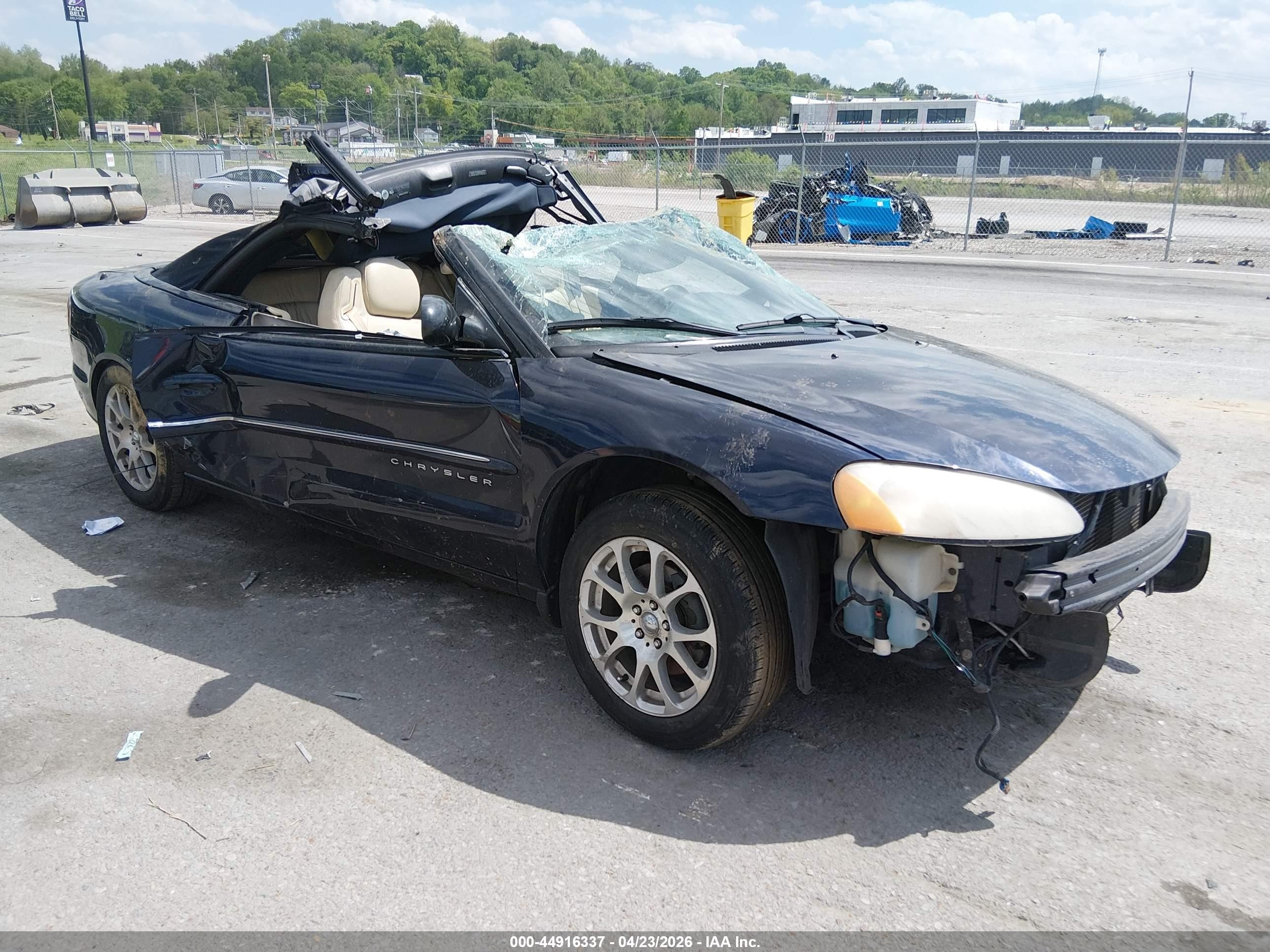 2001 Chrysler Sebring Limited, VIN 1C3EL65U11N653313 — Опрокидывание