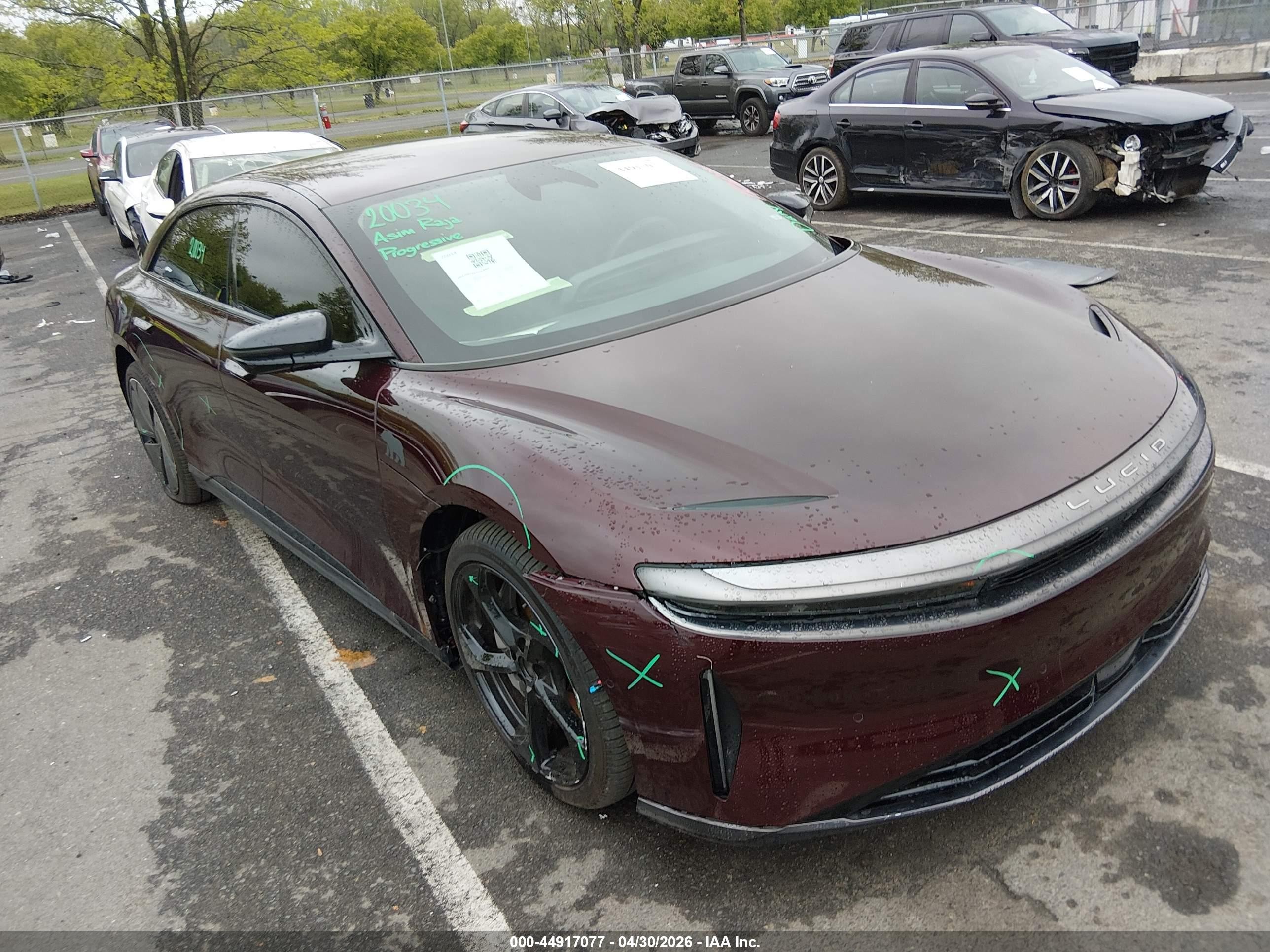 2025 Lucid Air Pure, VIN 50EA1PGA8SA009093 — Side