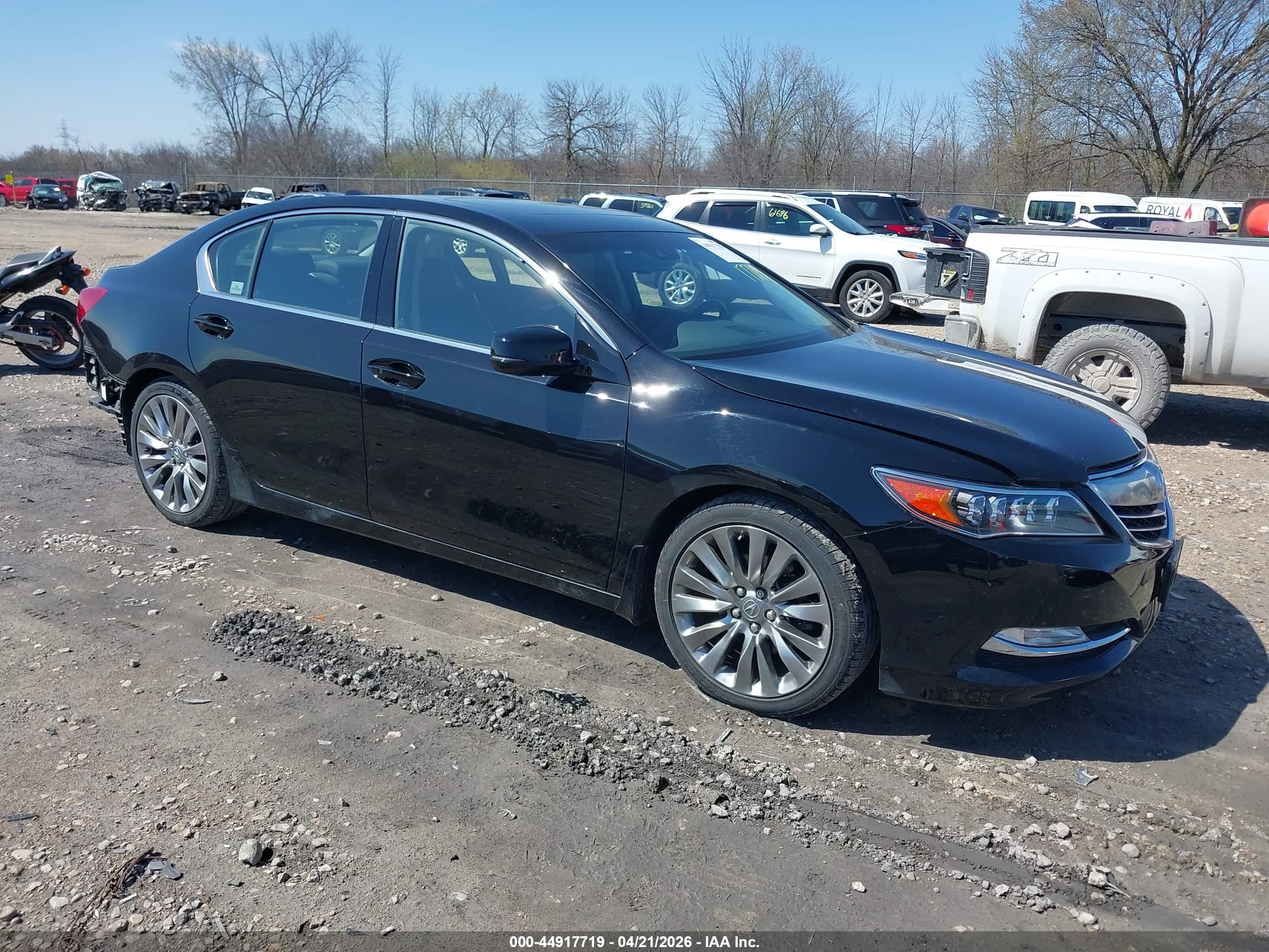 2016 Acura RLX Advance, VIN JH4KC1F90GC001507 — Rear end