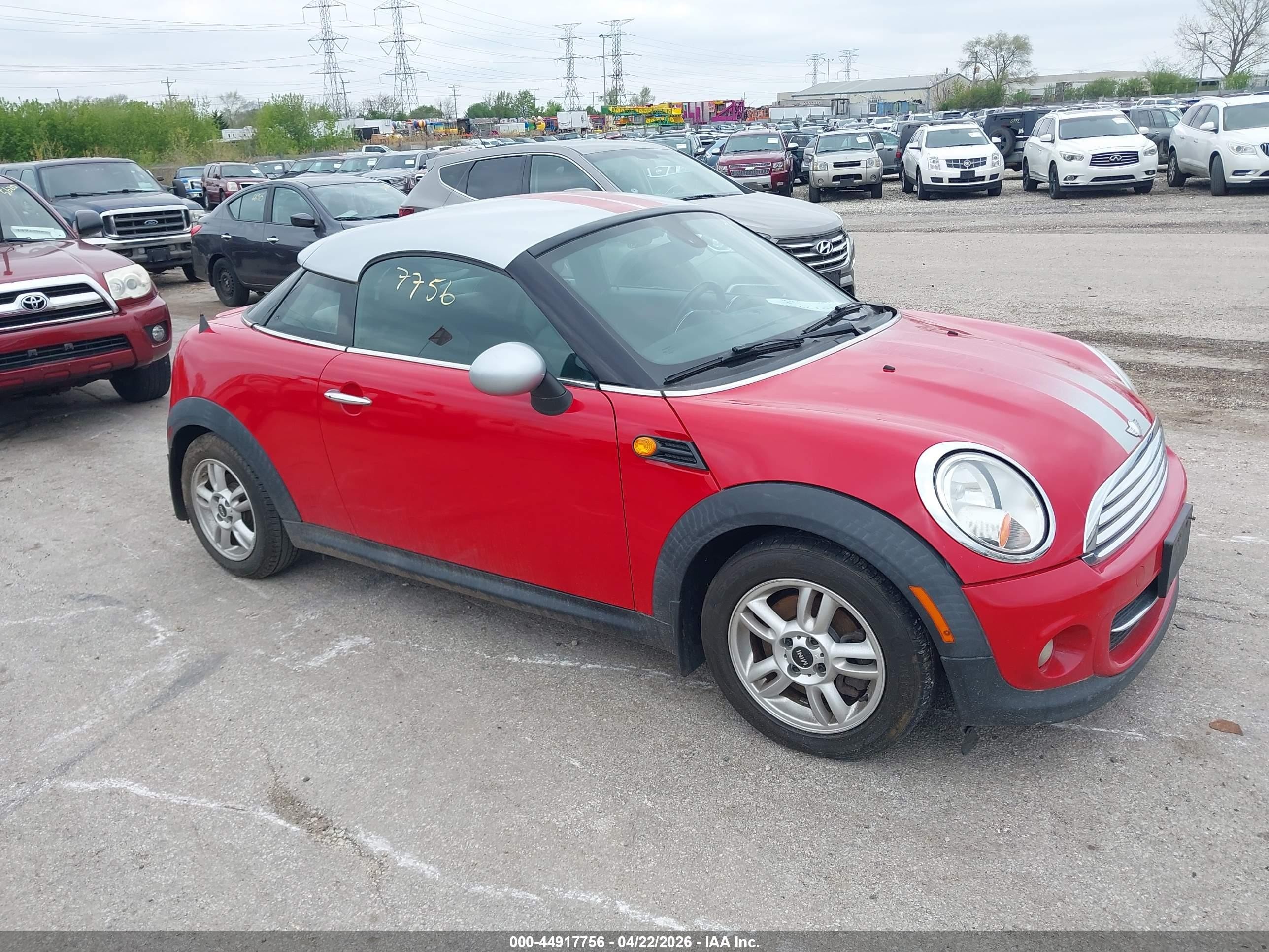 2012 MINI Coupe, VIN WMWSX1C51CT163743 — Normal wear
