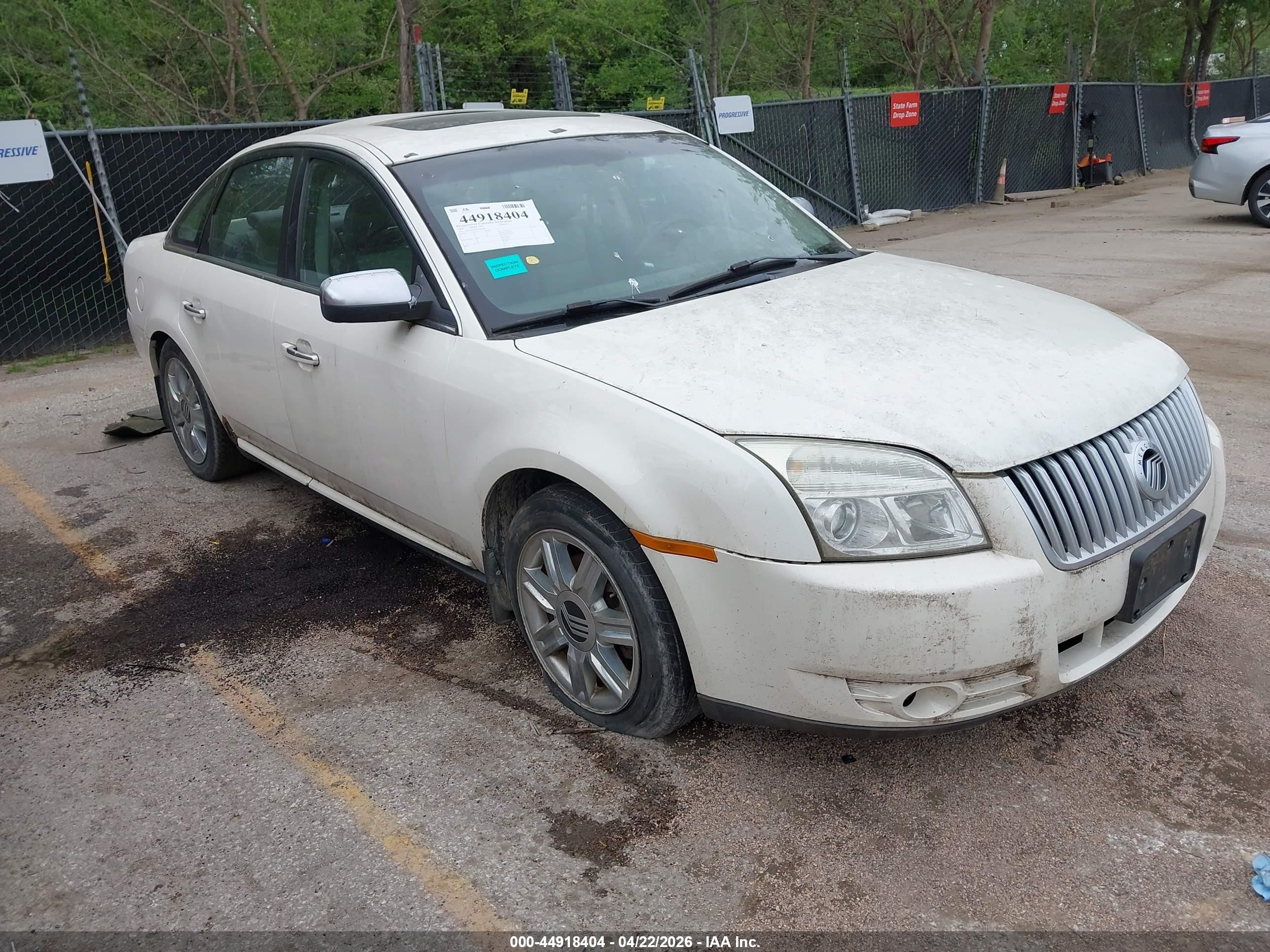 2009 Mercury Sable Premier, VIN 1MEHM42W99G621093 — Roof