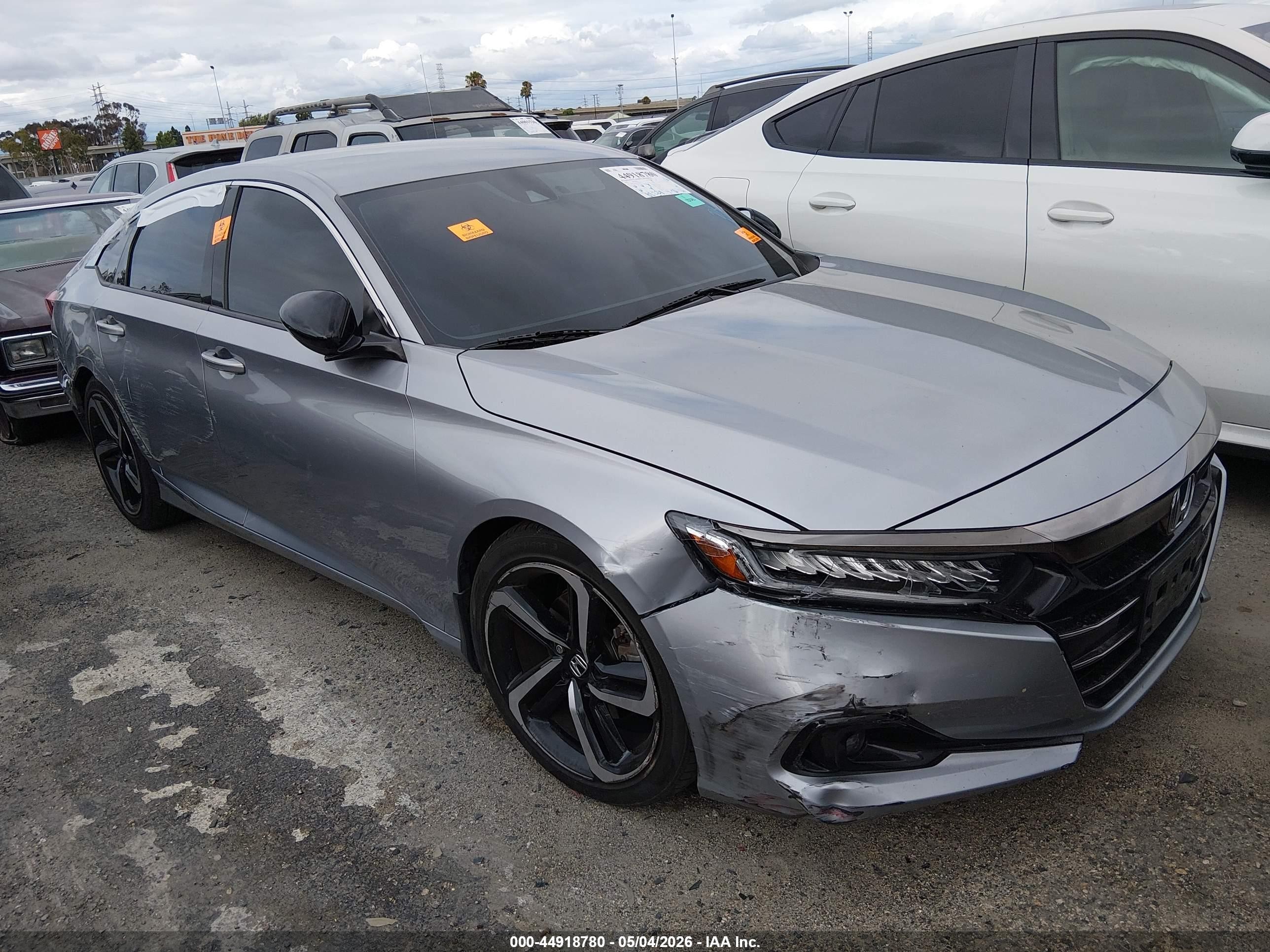 2022 Honda Accord Sport SE, VIN 1HGCV1F42NA012734 — Biohazard / chemical