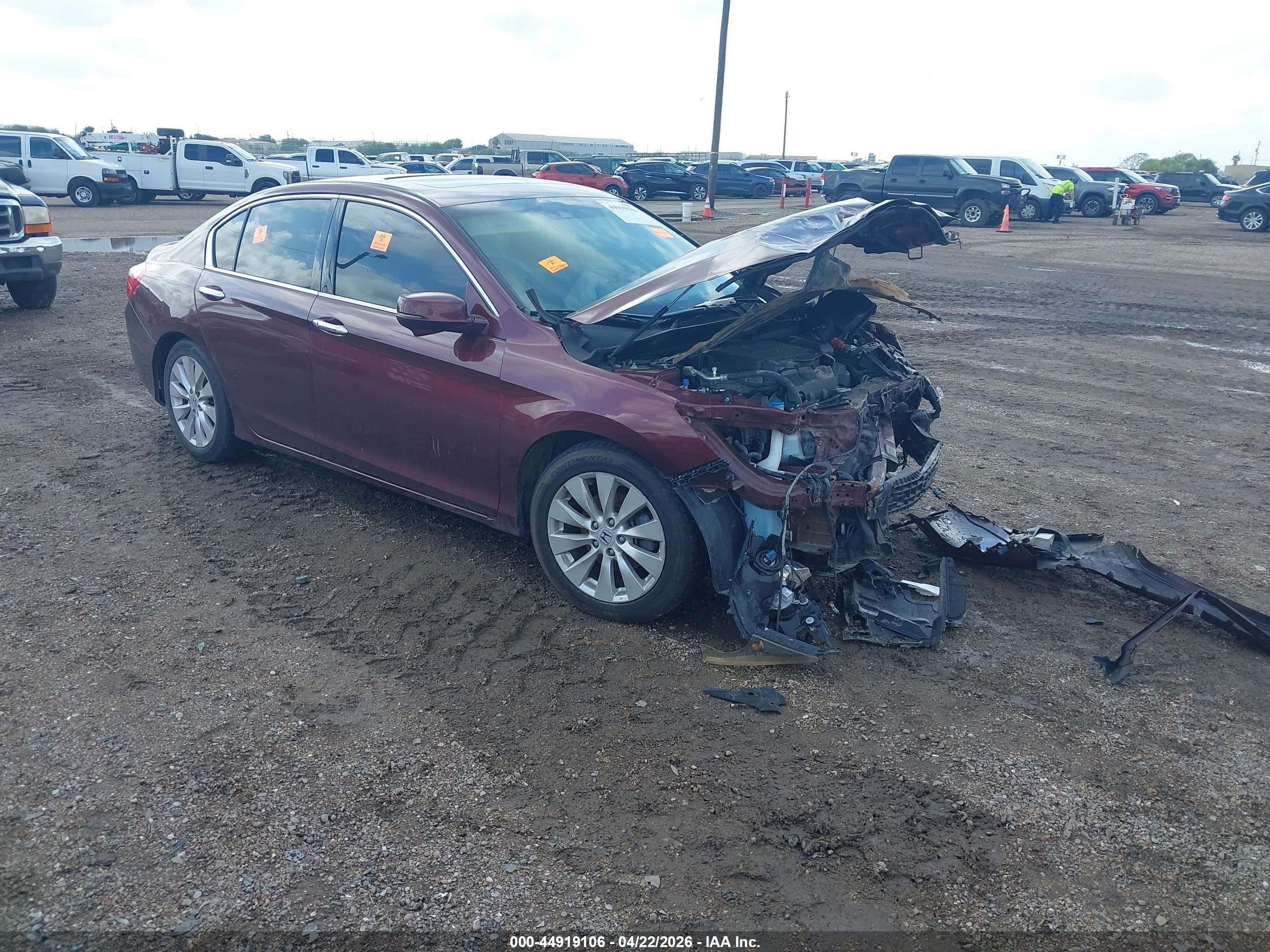 2013 Honda Accord Touring, VIN 1HGCR3F91DA015165 — Biohazard / chemical