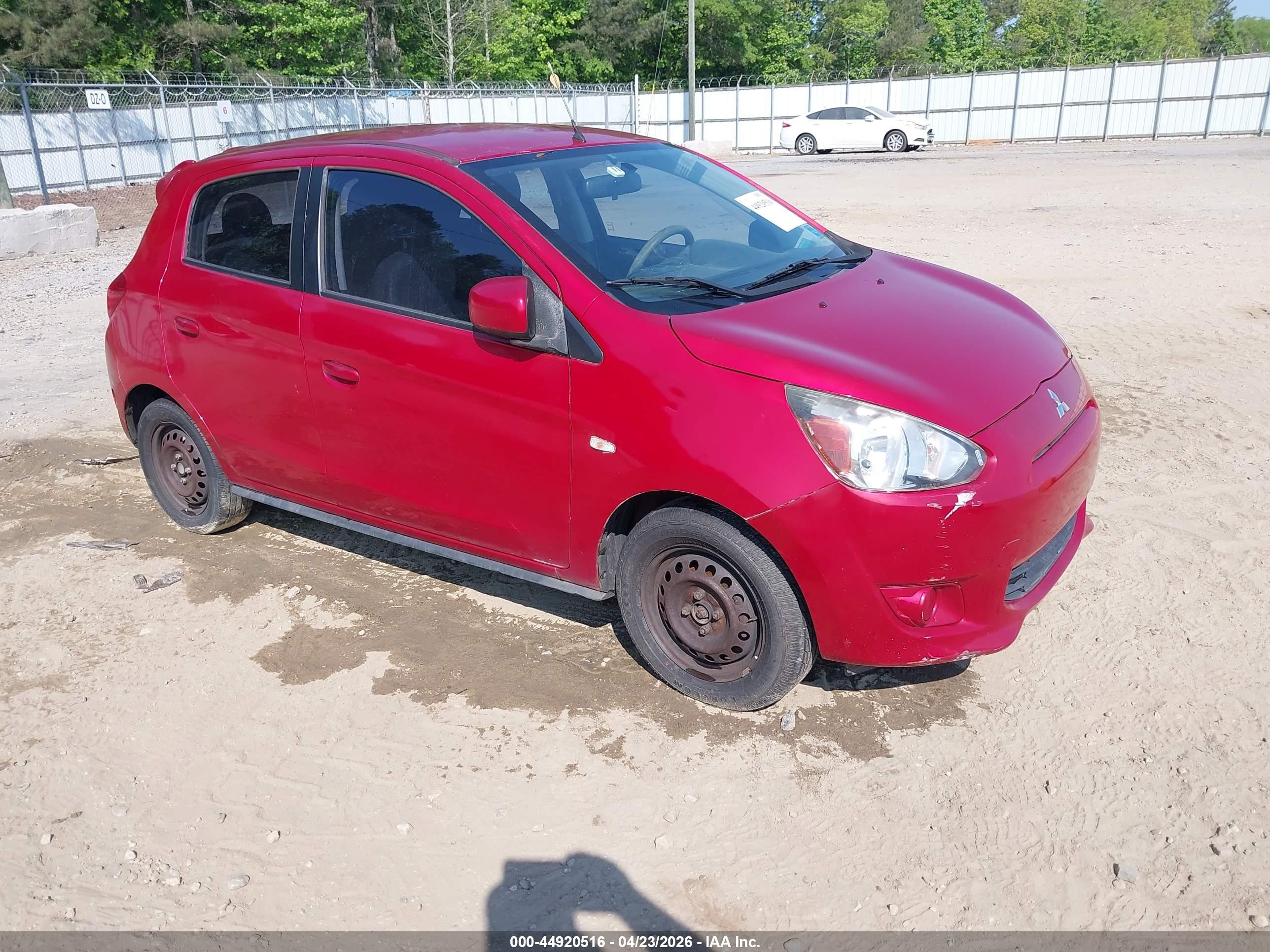 2014 Mitsubishi Mirage DE, VIN ML32A3HJ4EH025337 — Not stated