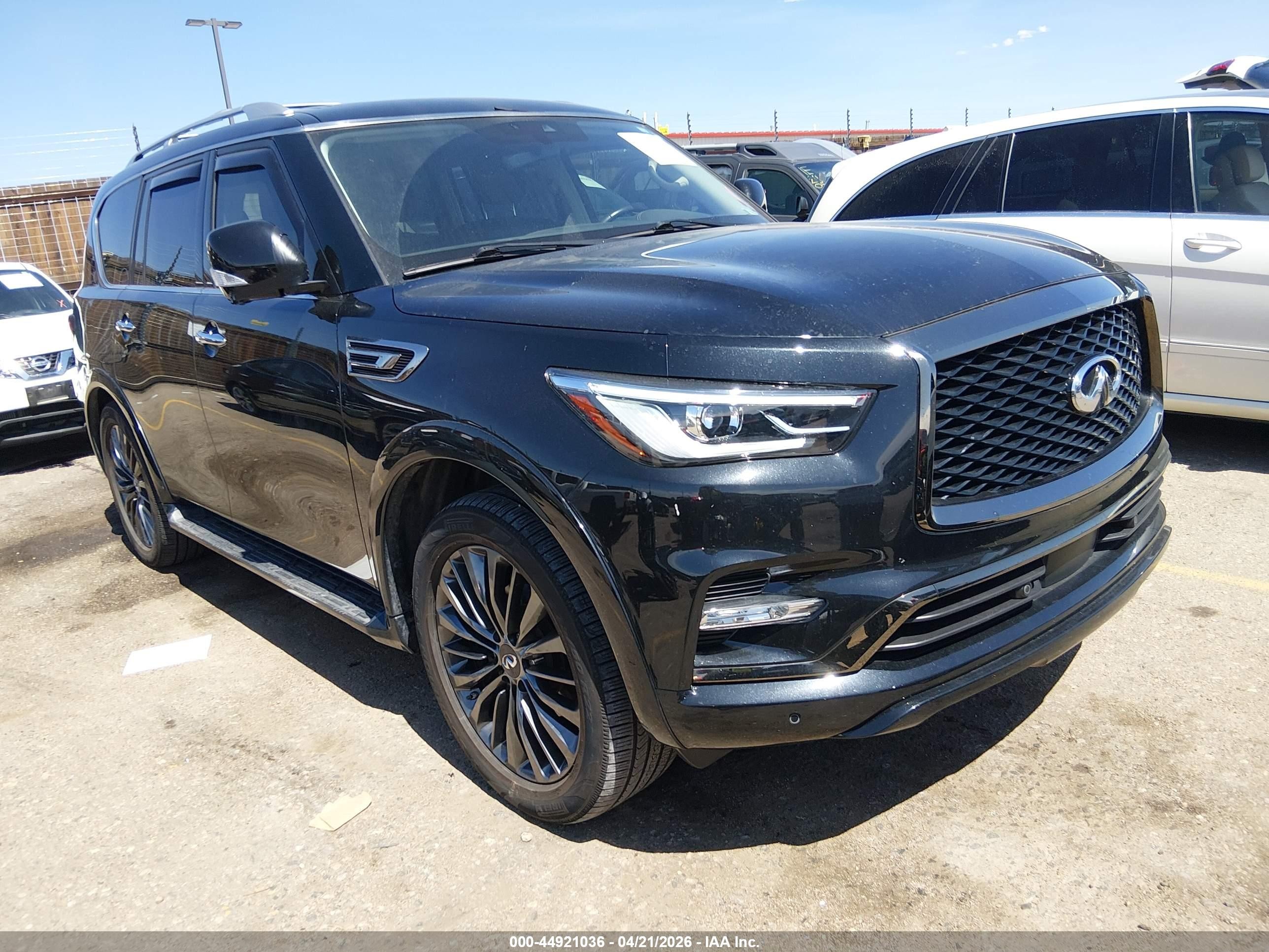 2021 Infiniti QX80 Luxe, VIN JN8AZ2AE4M9272685 — Rear end