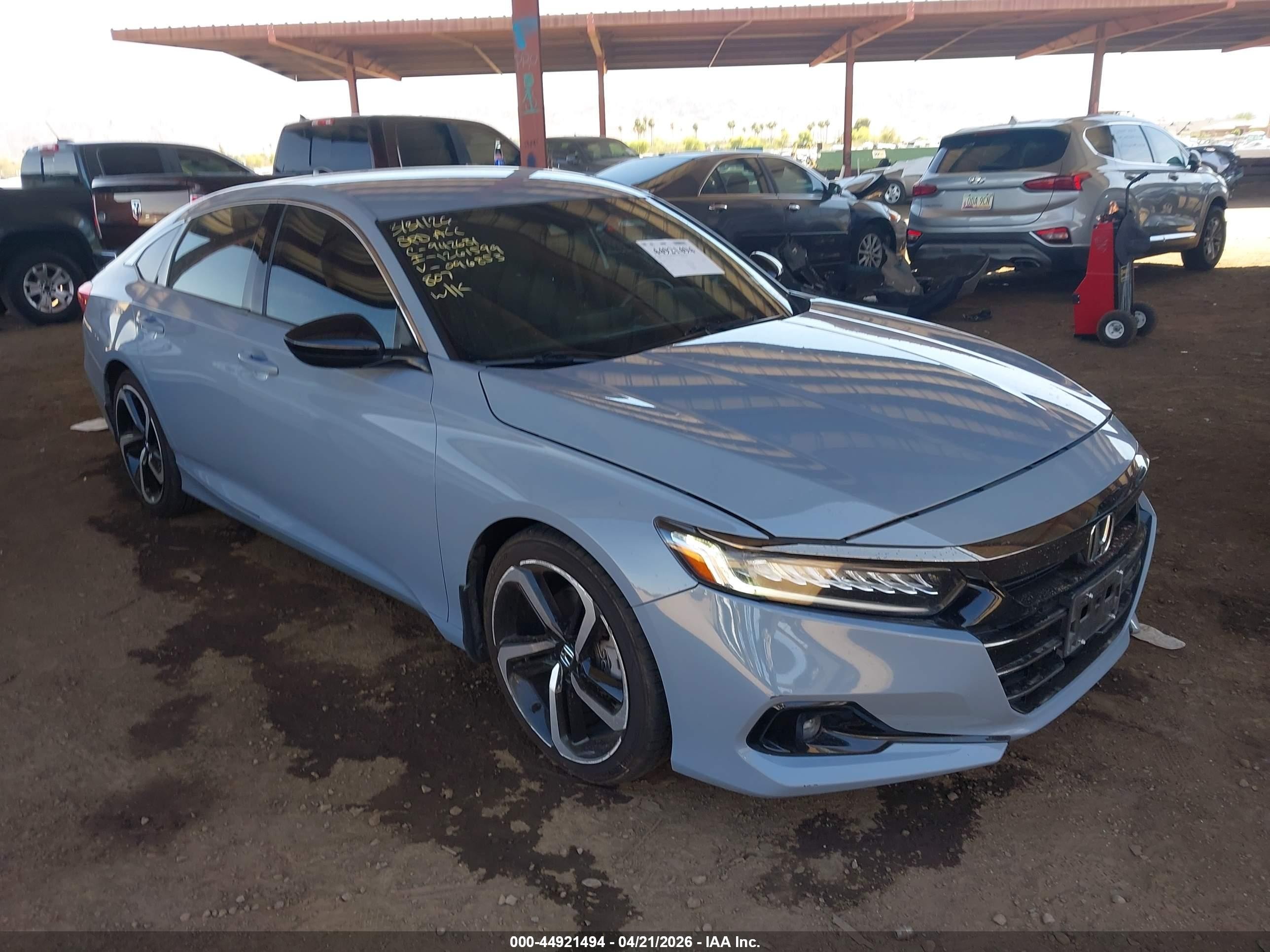 2022 Honda Accord Sport, VIN 1HGCV1F32NA096853 — Rear end