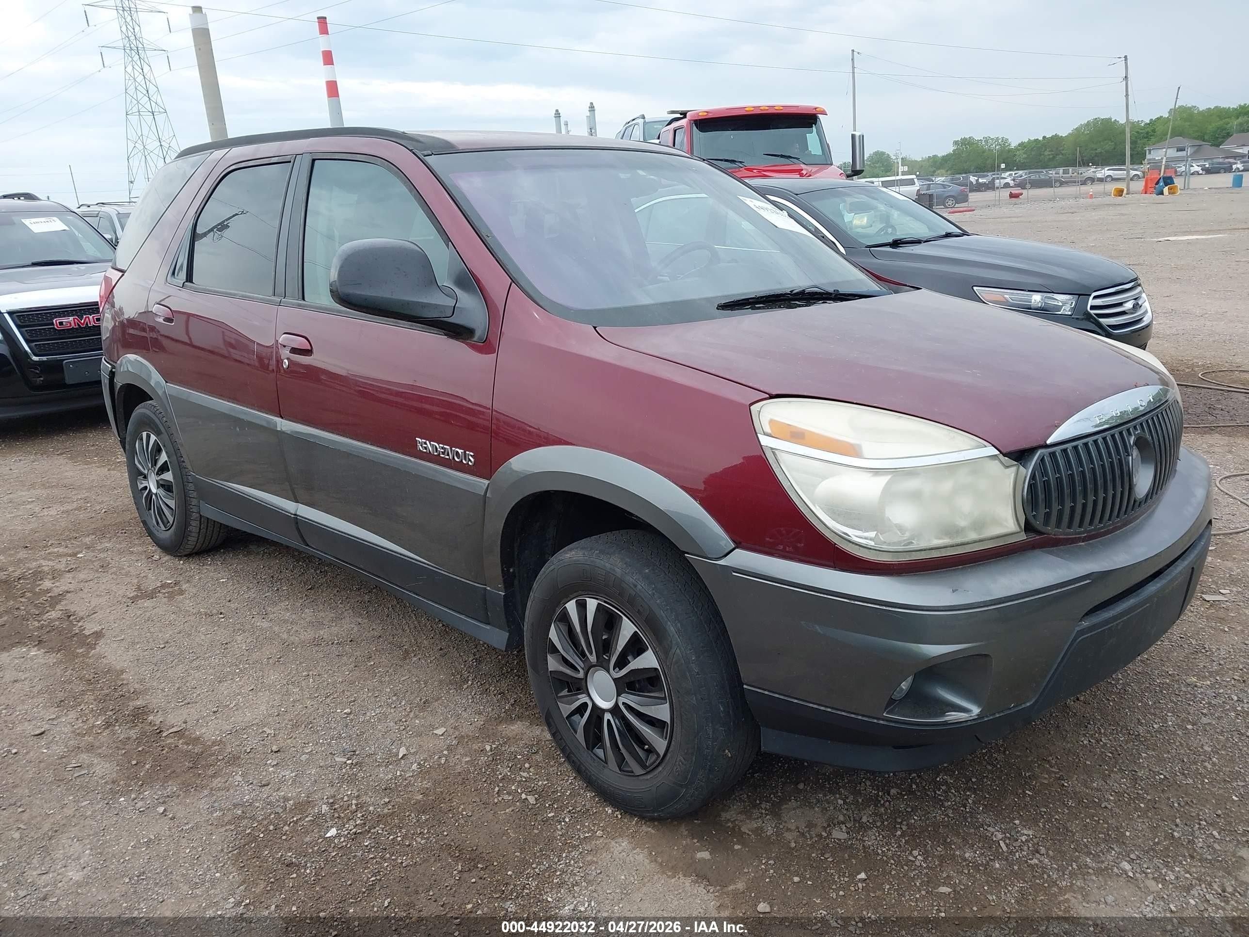 2003 Buick Rendezvous CX, VIN 3G5DA03E43S531339 — Side